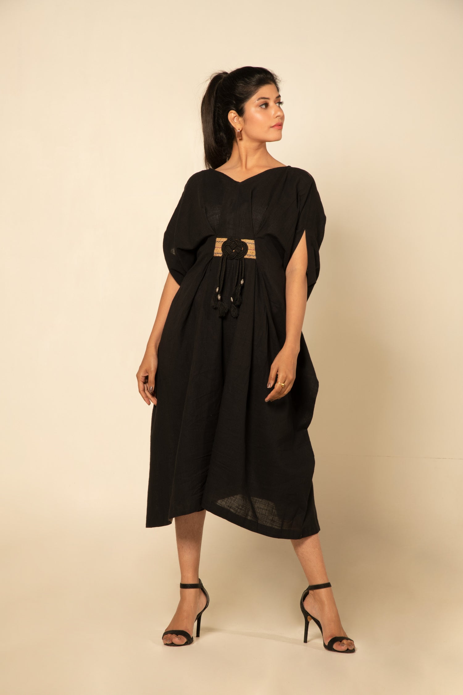 Black Boho Chic Short Jumpsuit