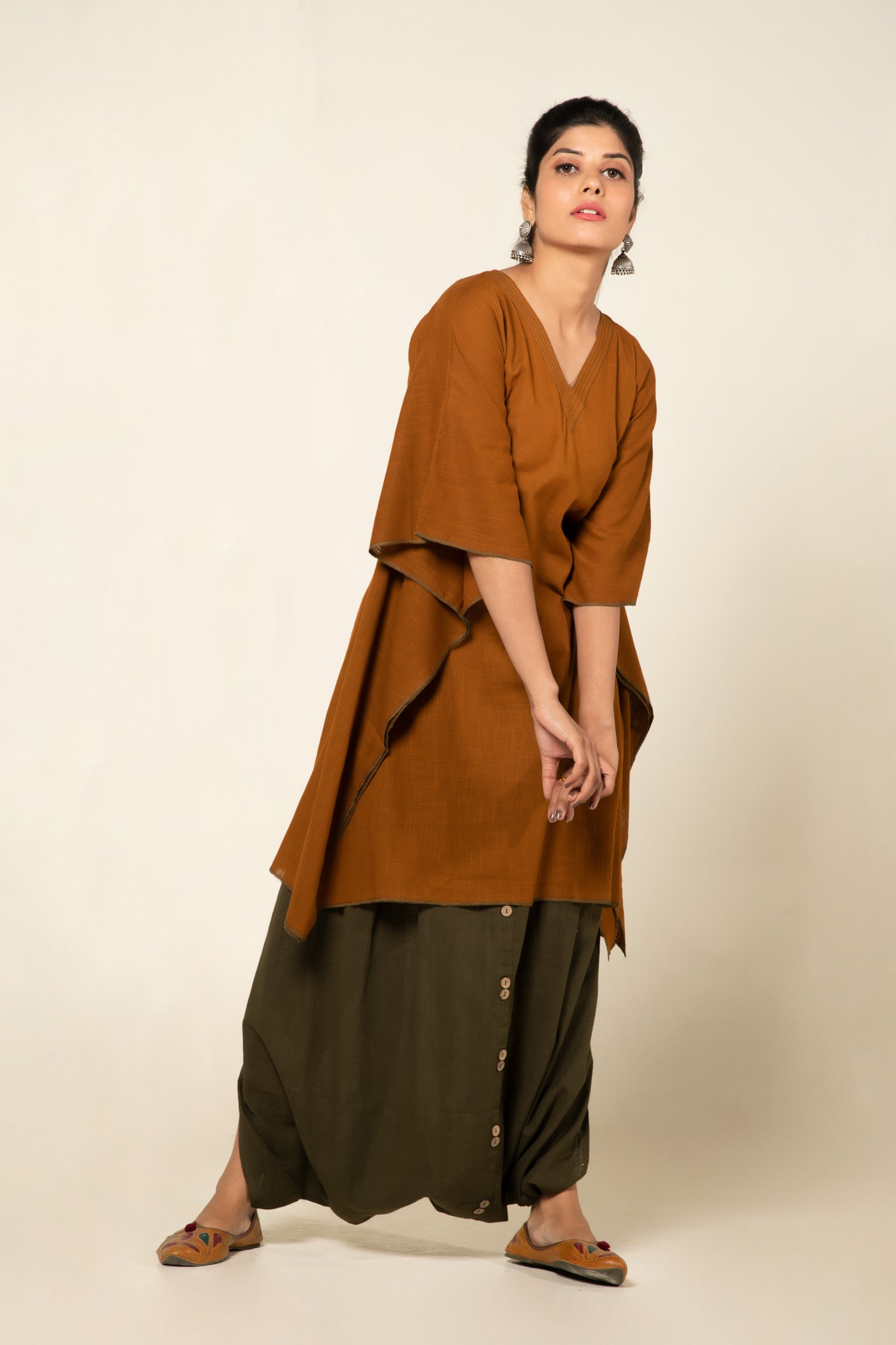 Mustard Sufi Sage Co-ord Set