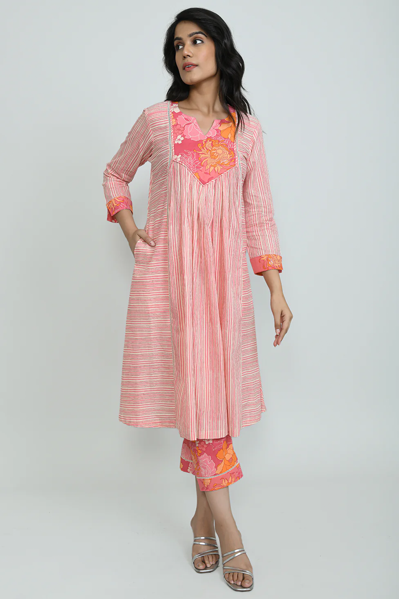 Pink Love Kurta Set