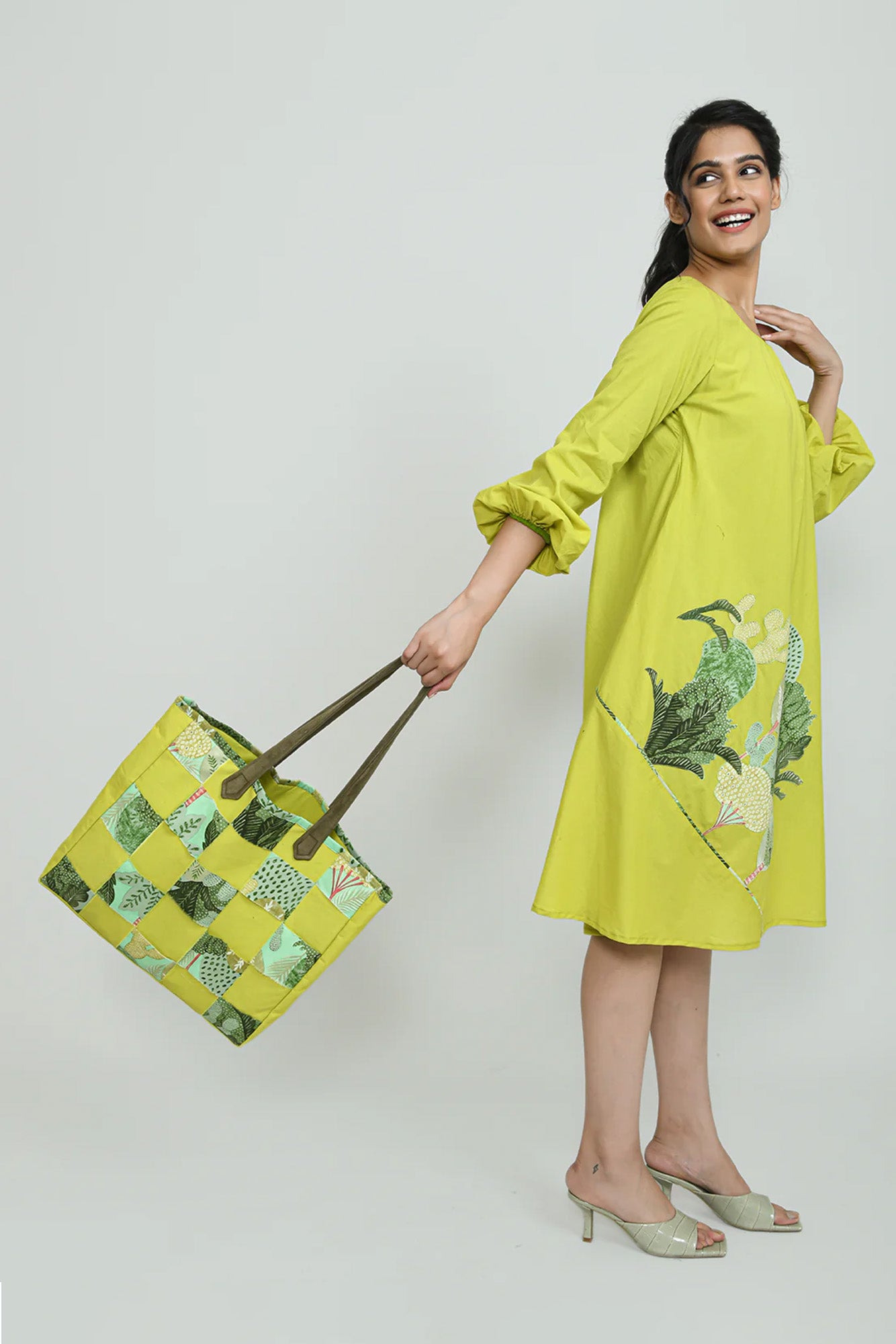 Lime Rush Tote Bag
