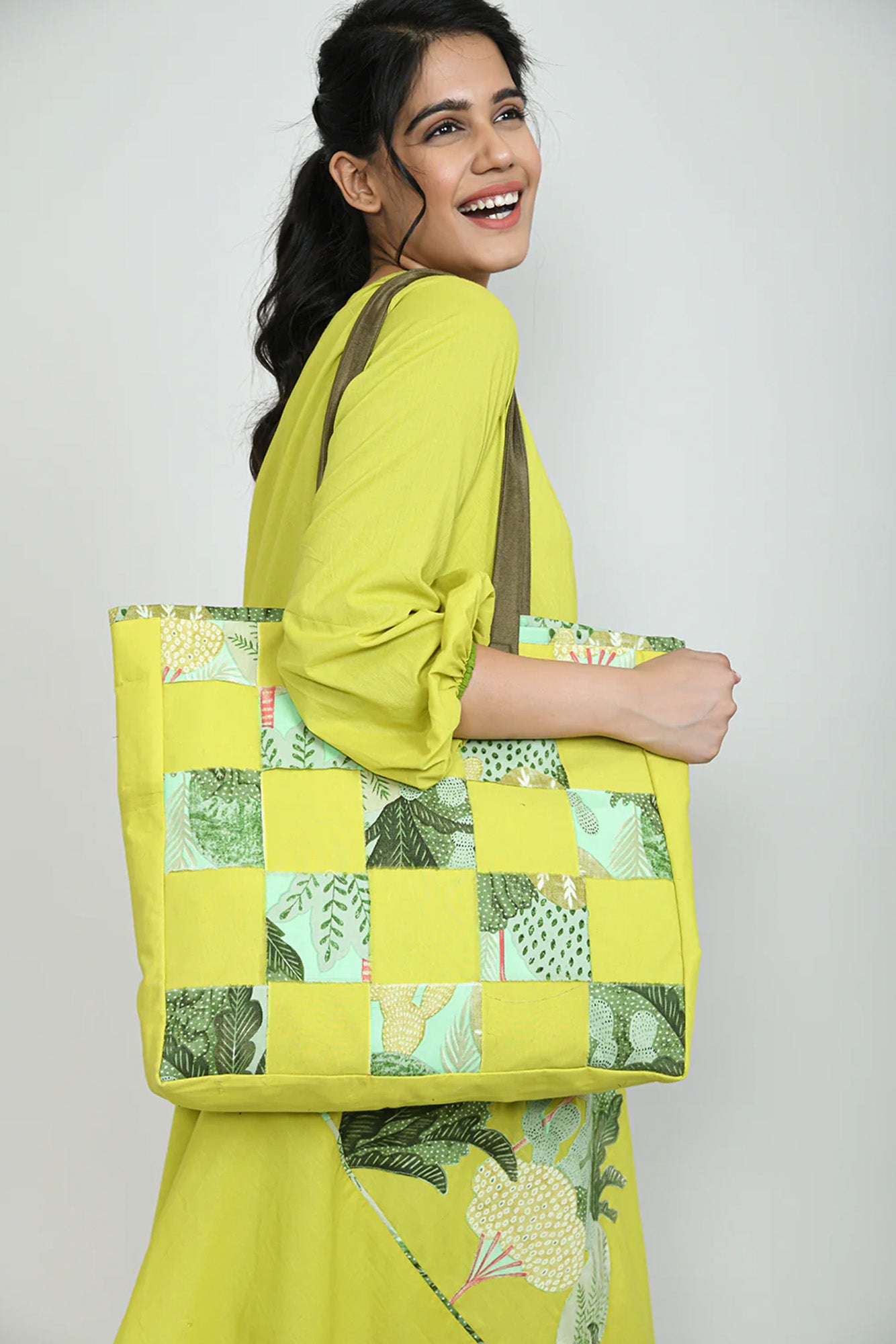 Lime Rush Tote Bag
