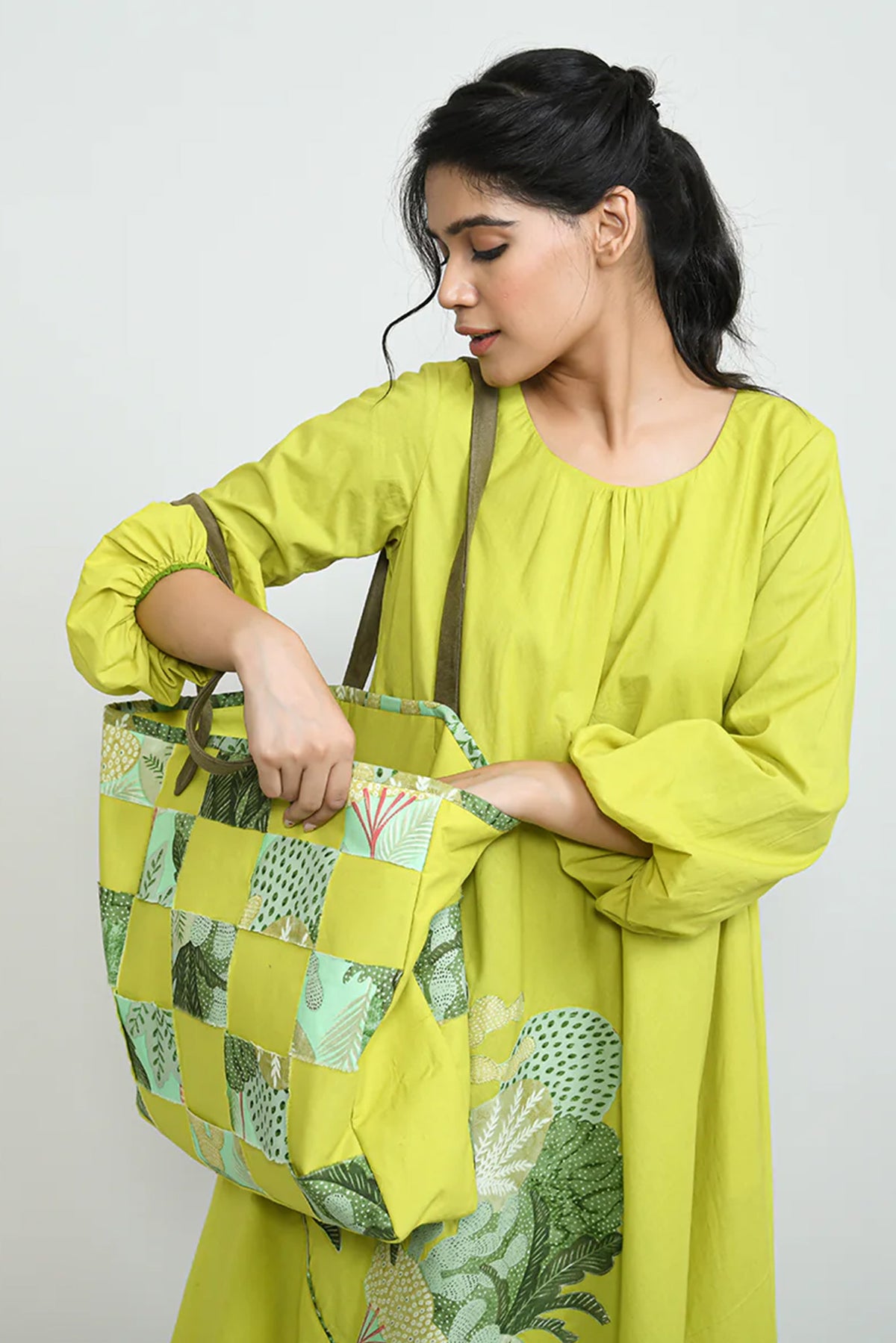 Lime Rush Tote Bag