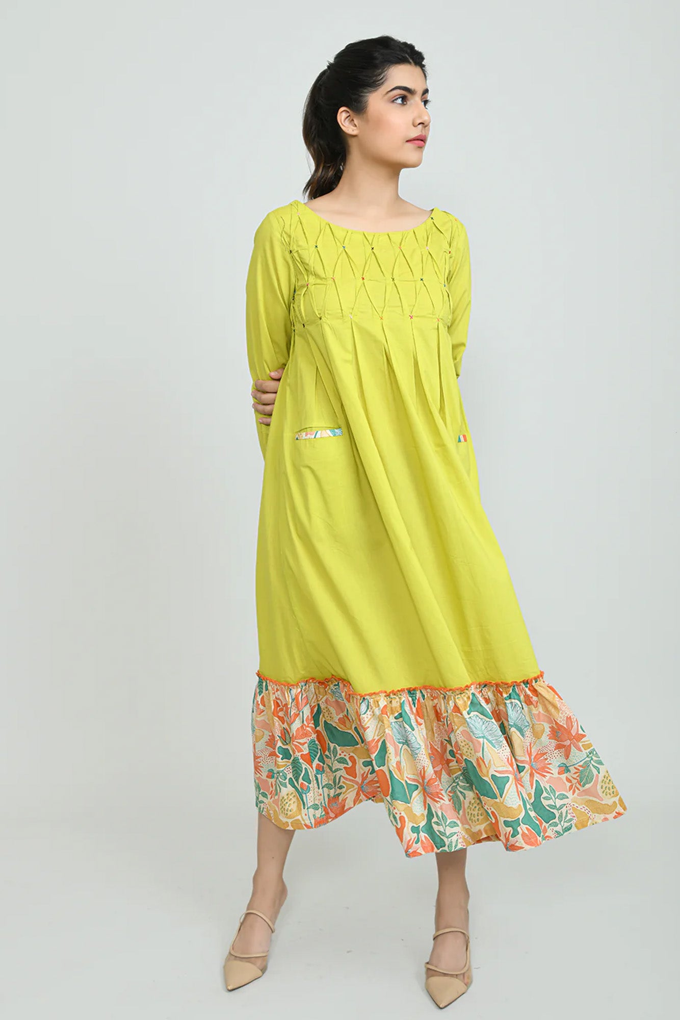 Lime & Lemony Long Dress