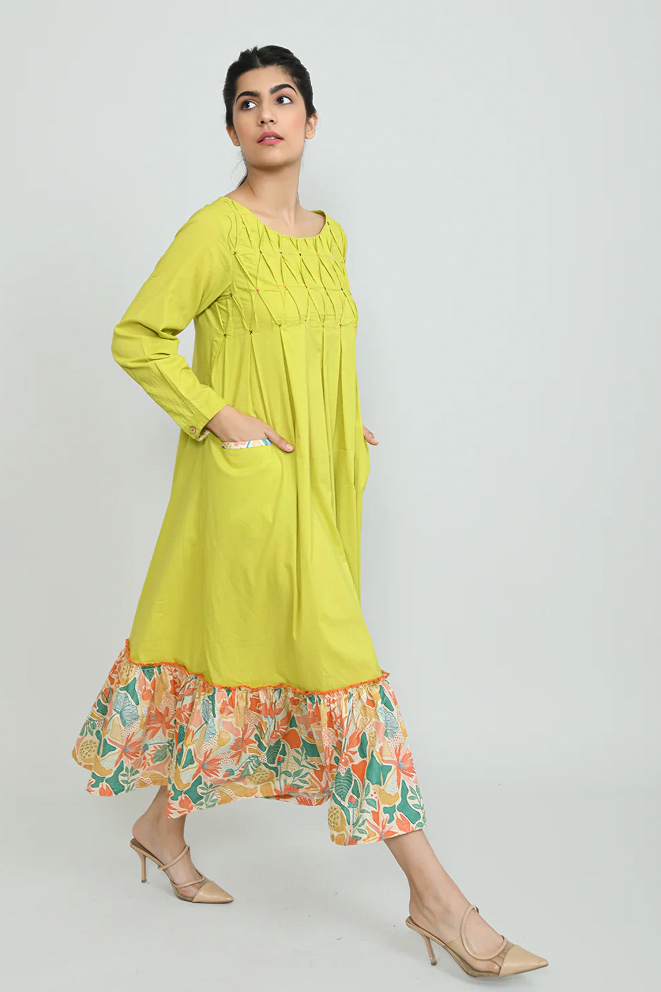 Lime & Lemony Long Dress