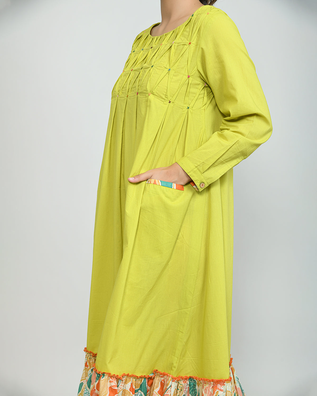 Lime & Lemony Long Dress