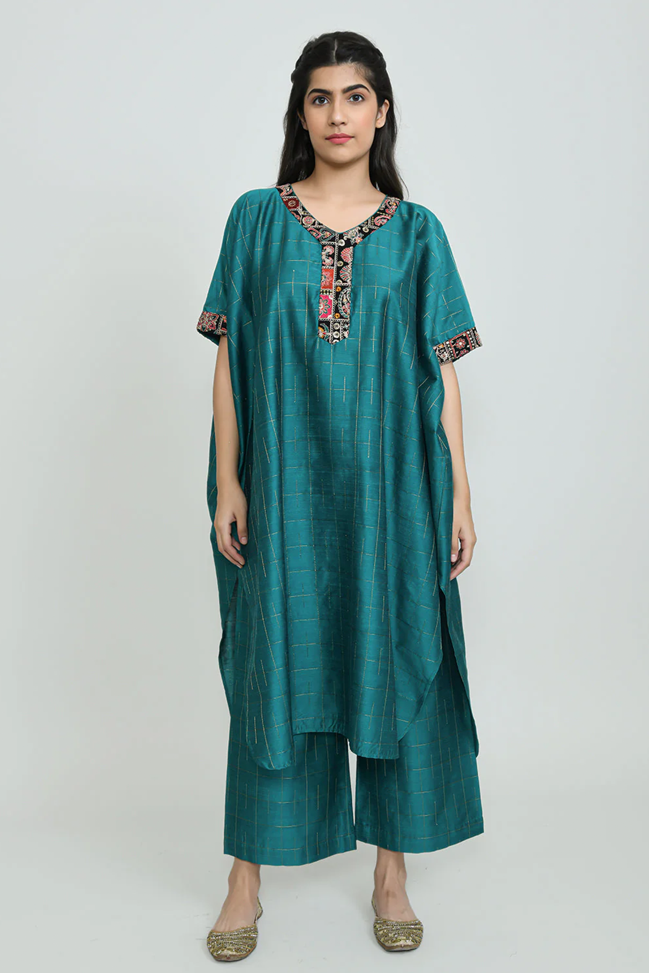 Green Falls Kurta Set