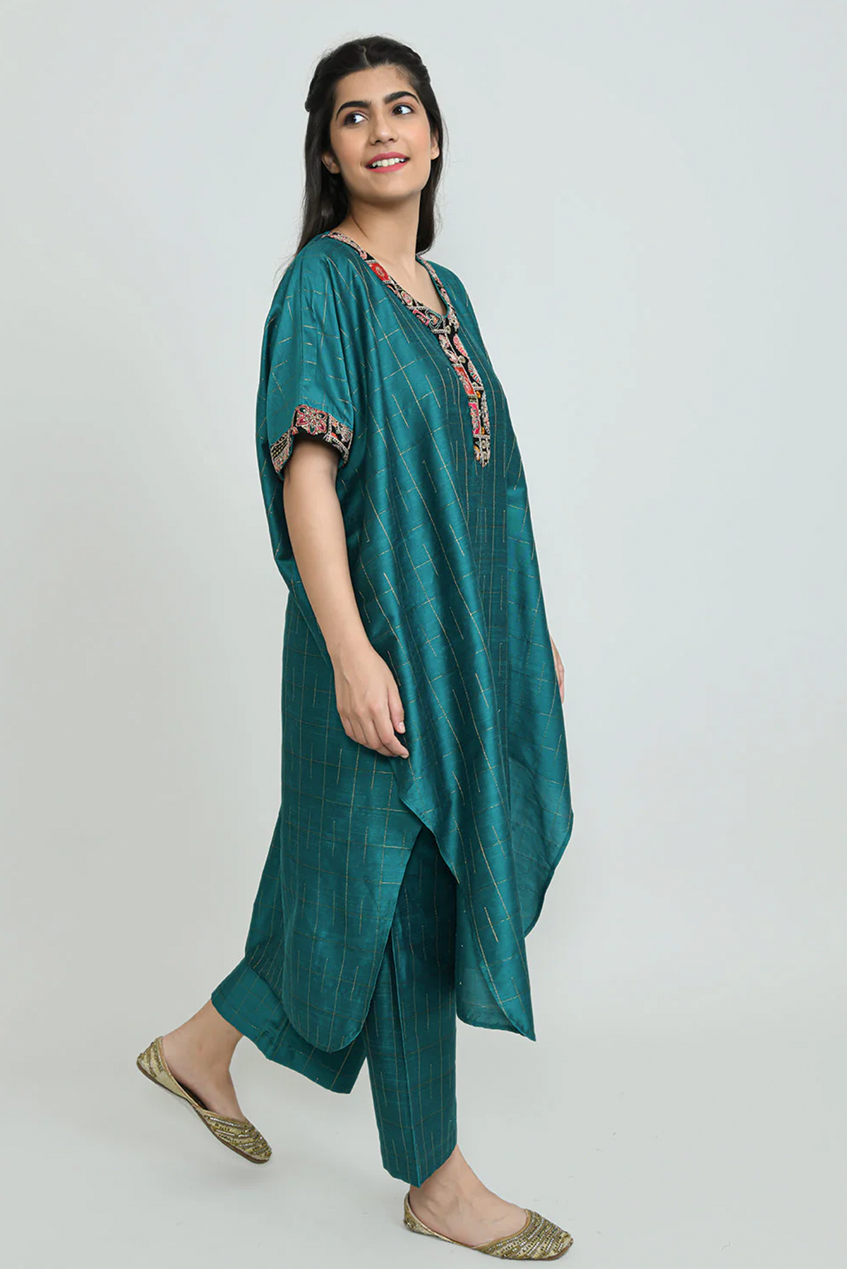 Green Falls Kurta Set