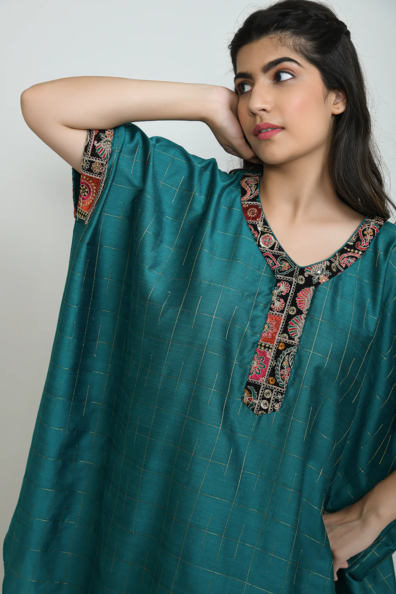 Green Falls Kurta Set