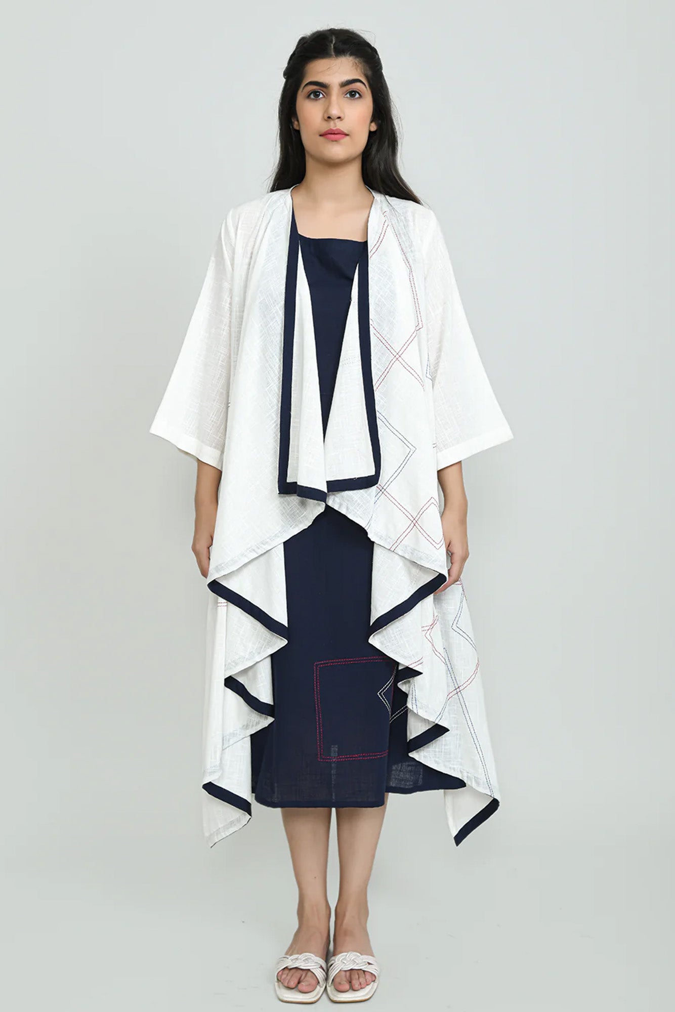 White Waterfall Co-ord Set