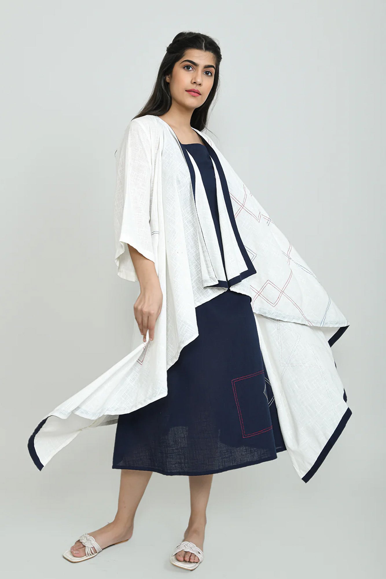 White Waterfall Co-ord Set