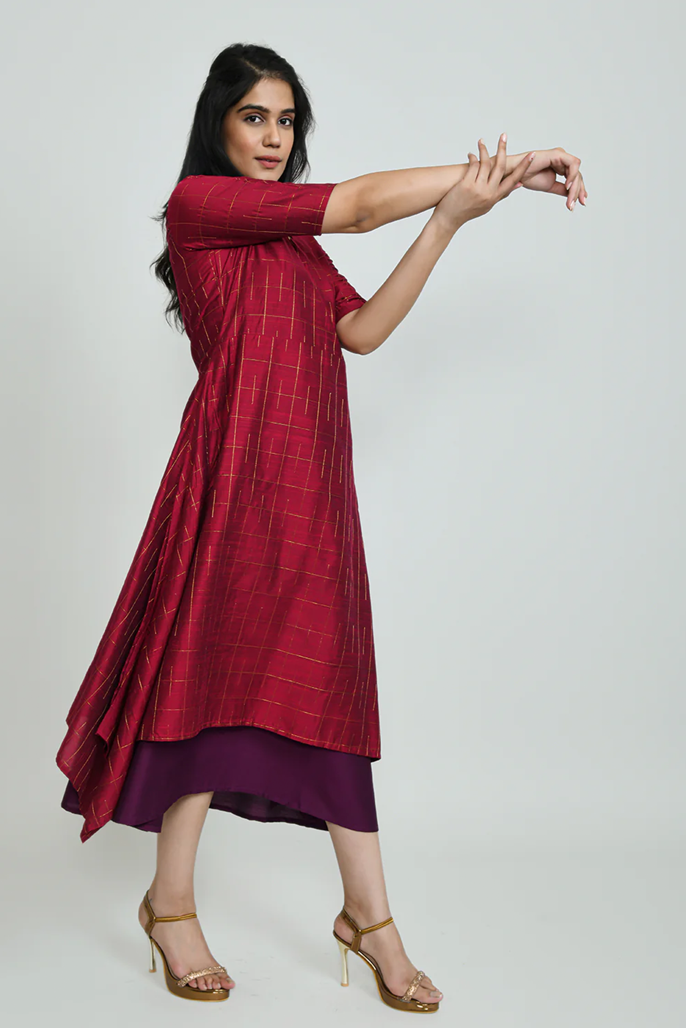 Ruby Luxe Handkerchief Dress