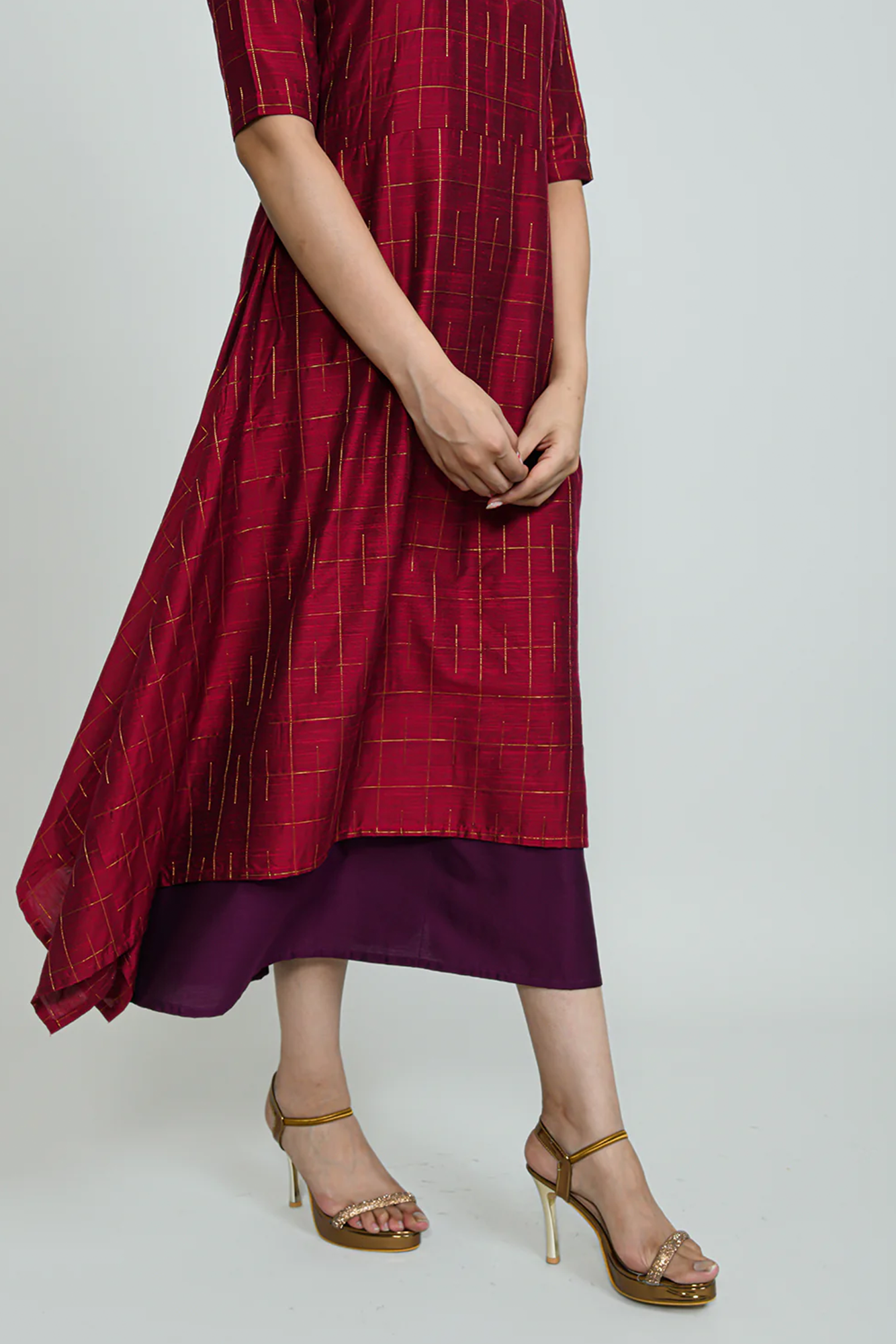 Ruby Luxe Handkerchief Dress