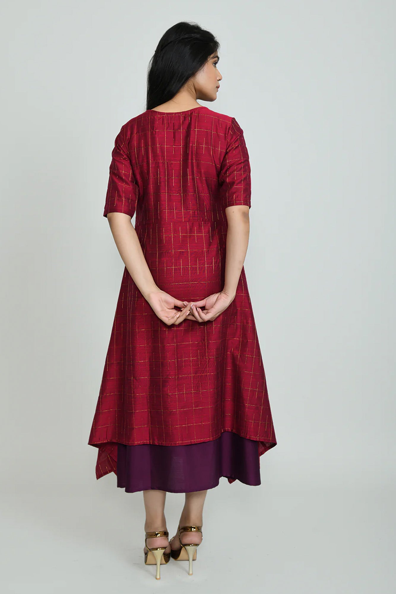 Ruby Luxe Handkerchief Dress