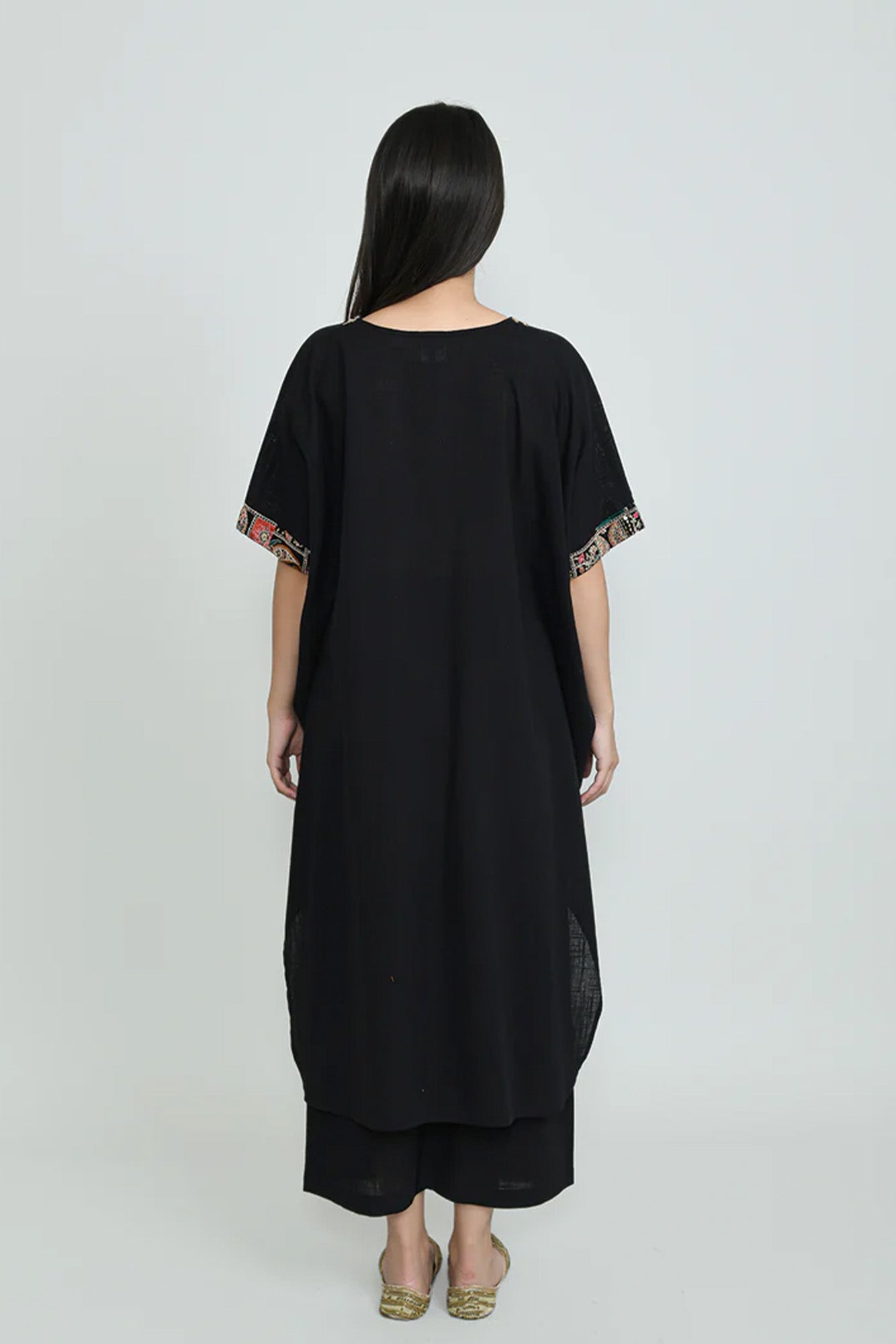 Black Falls Kurta Set