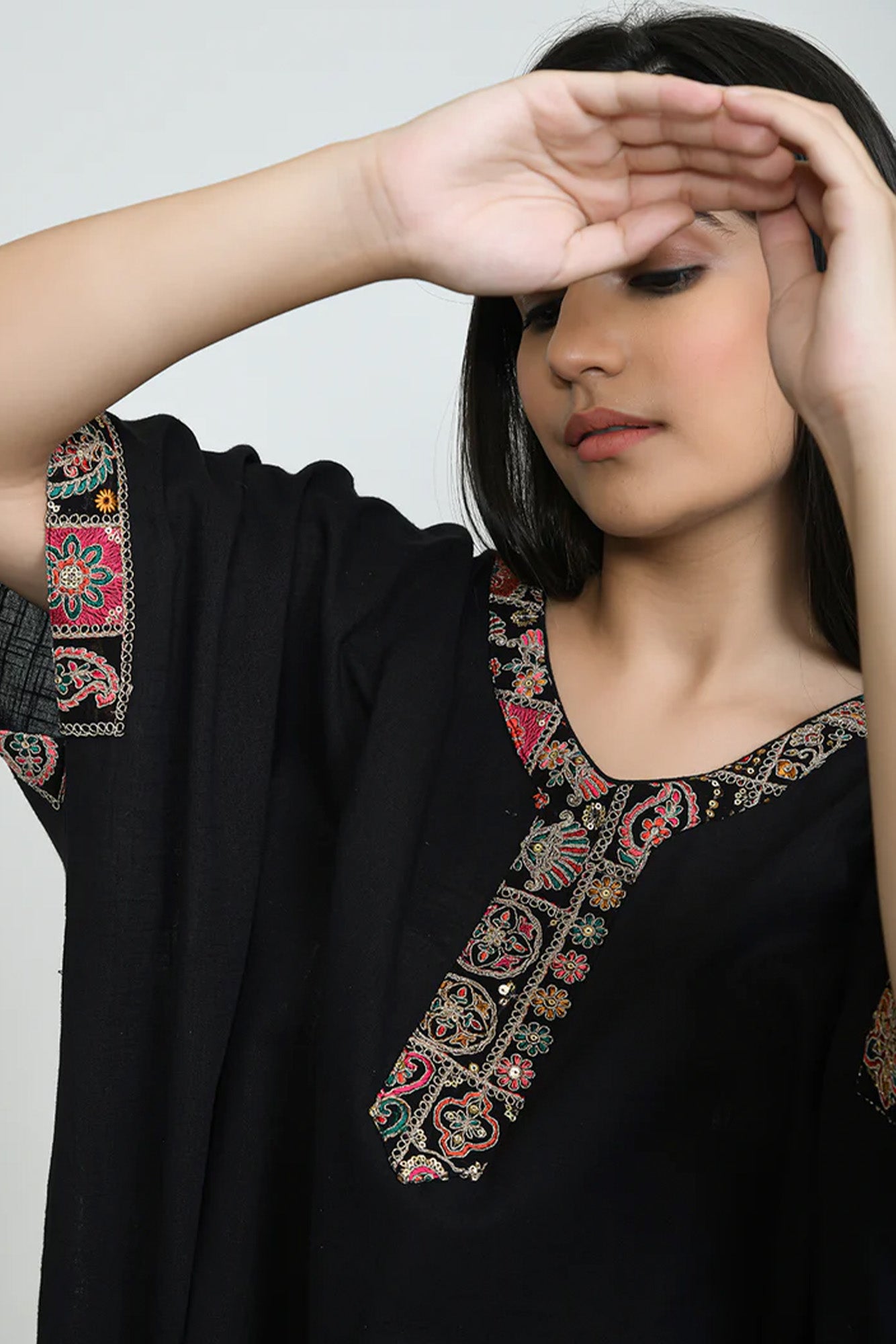 Black Falls Kurta Set