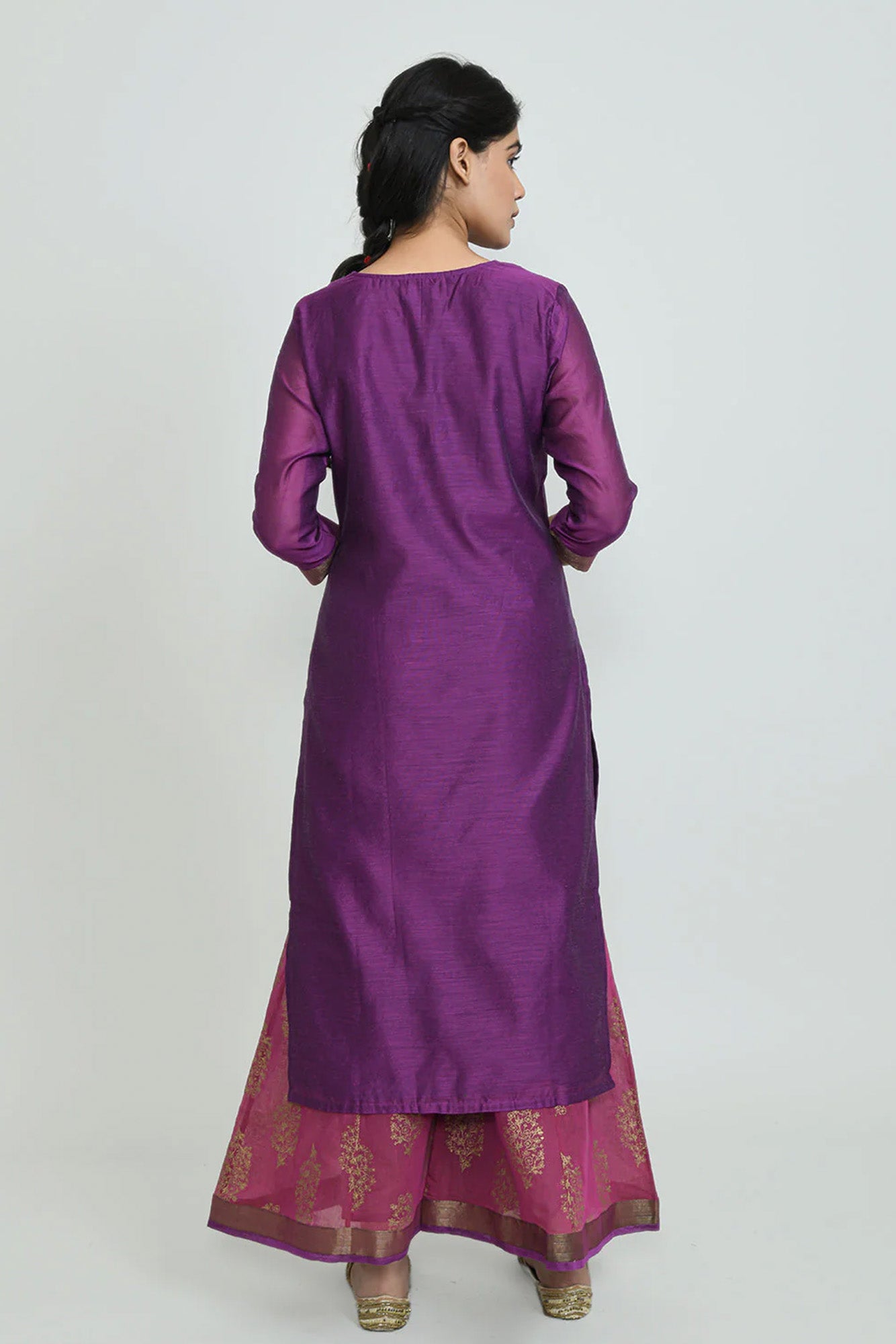 Parveen Chanderi Sharara Suit