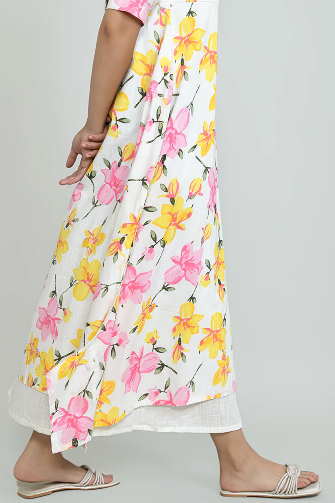 Bright Floral Handerkerchief Dress