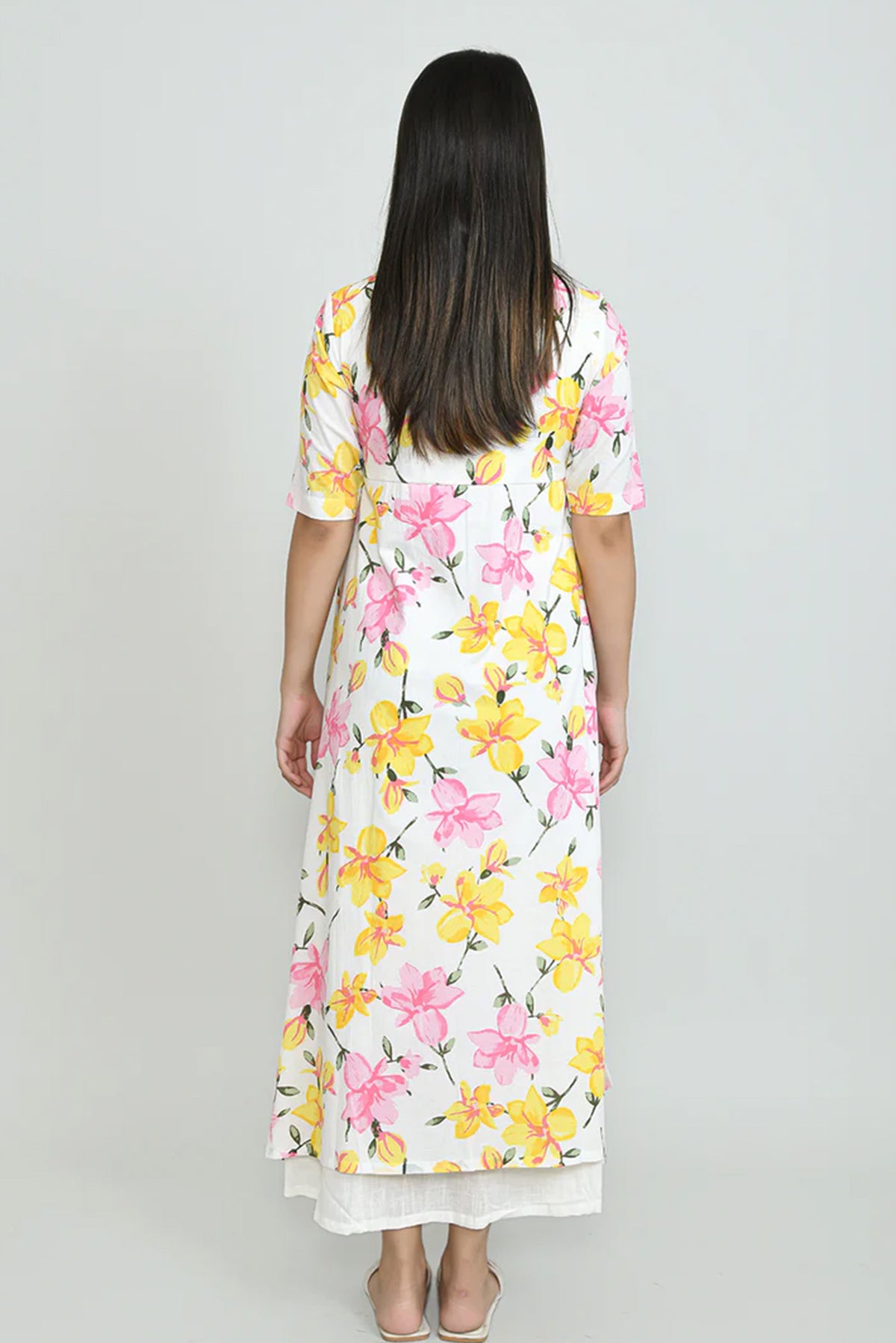 Bright Floral Handerkerchief Dress