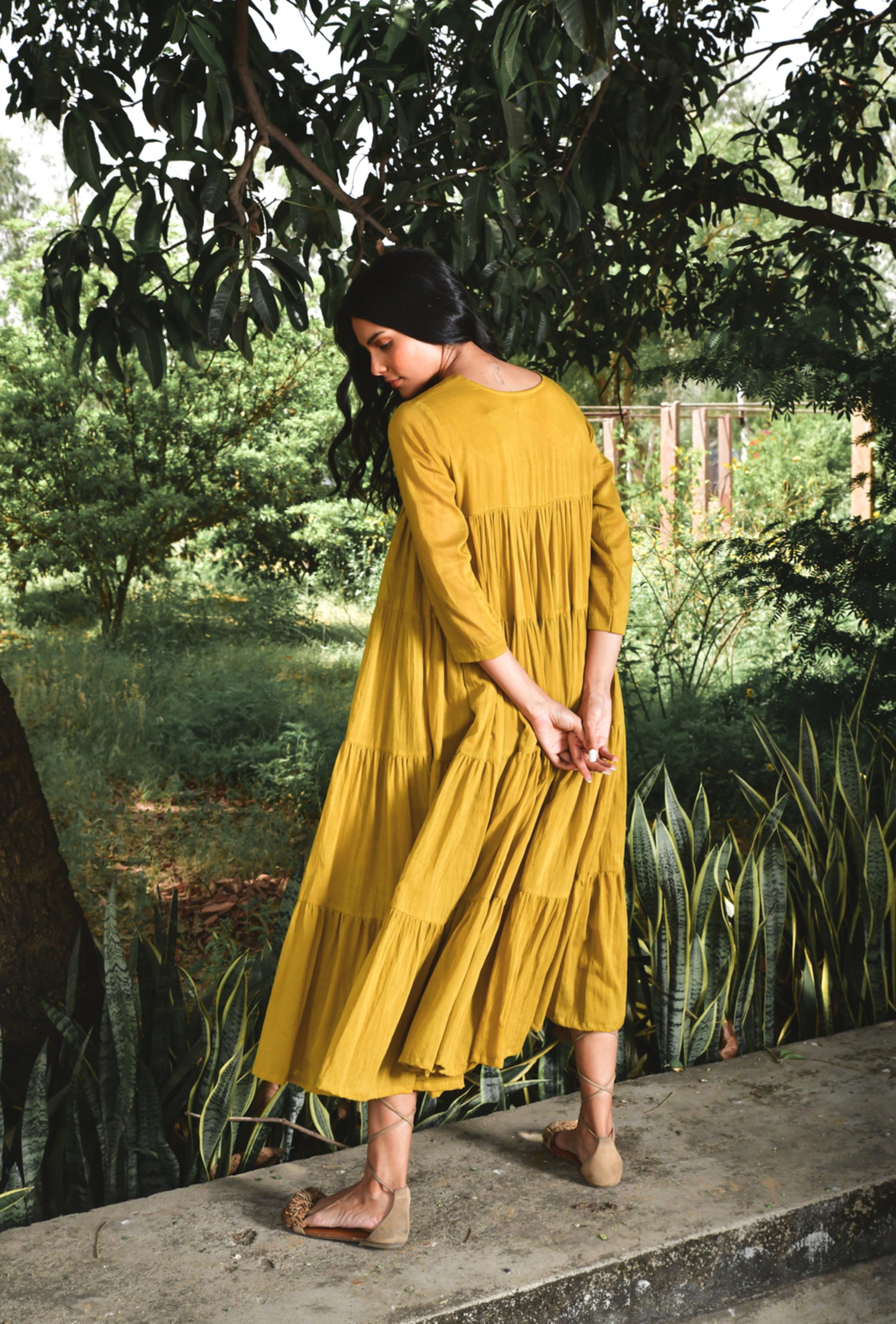 Mustard Summer Tales Dress