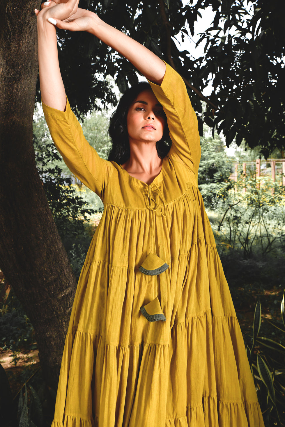 Mustard Summer Tales Dress