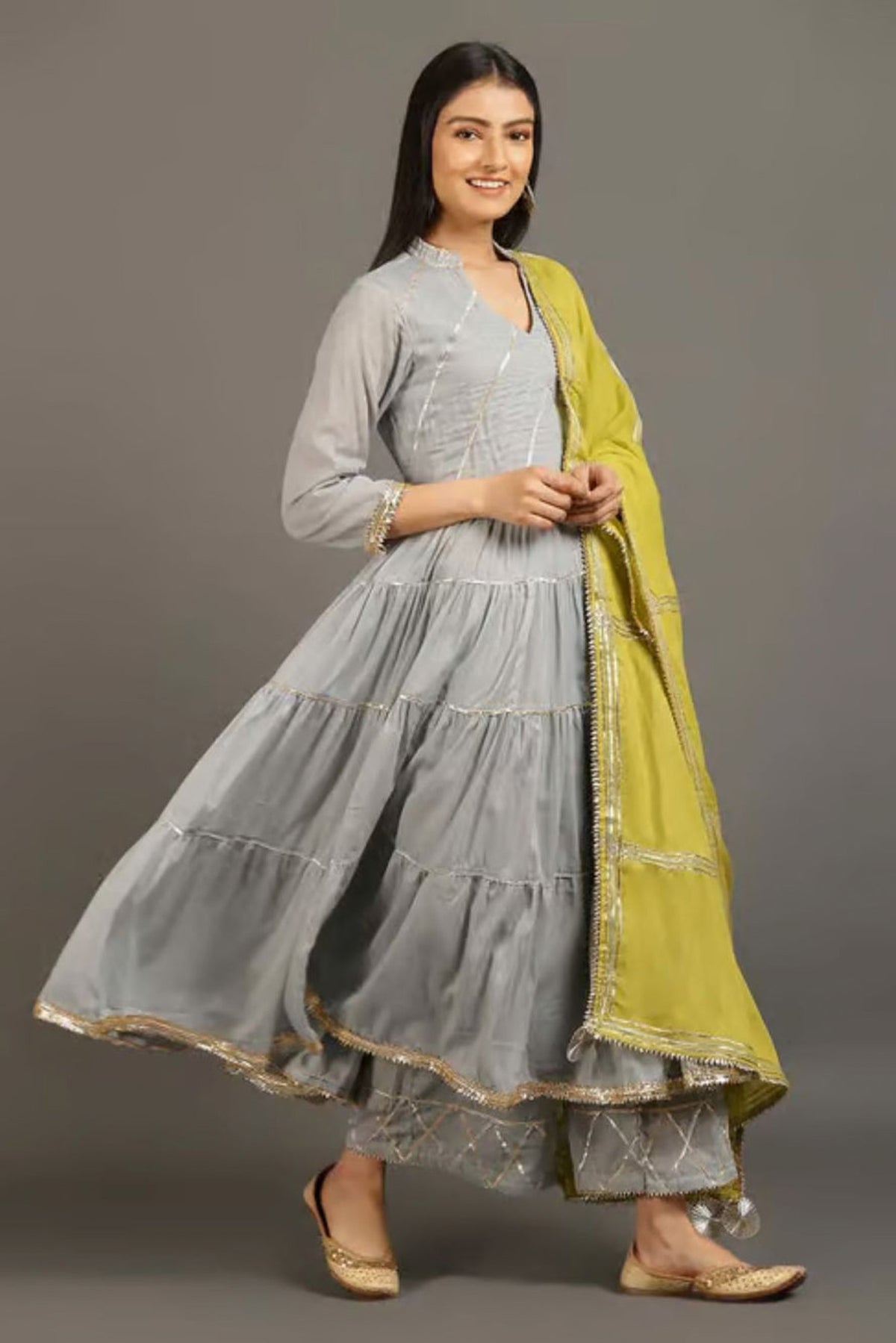 Grey Fizaa Kurta Set