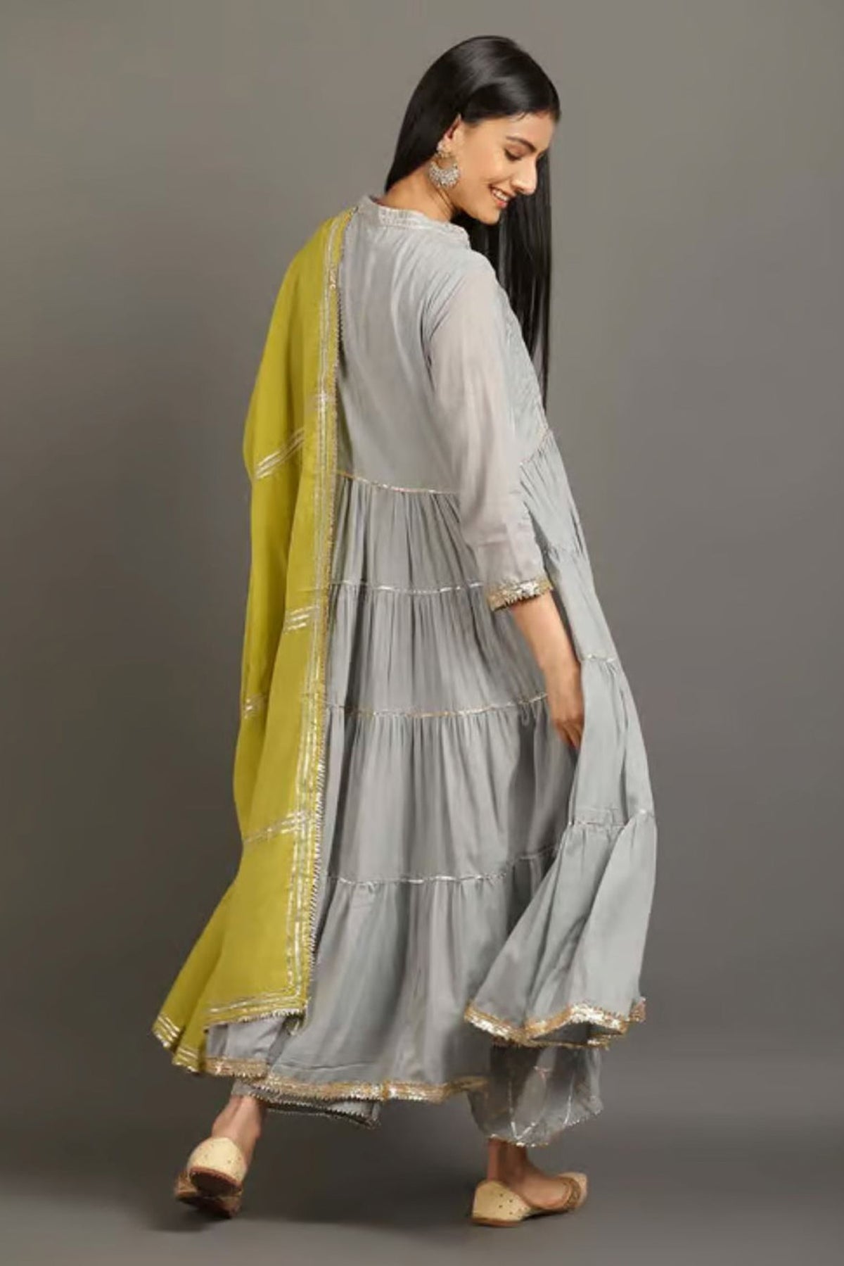 Grey Fizaa Kurta Set