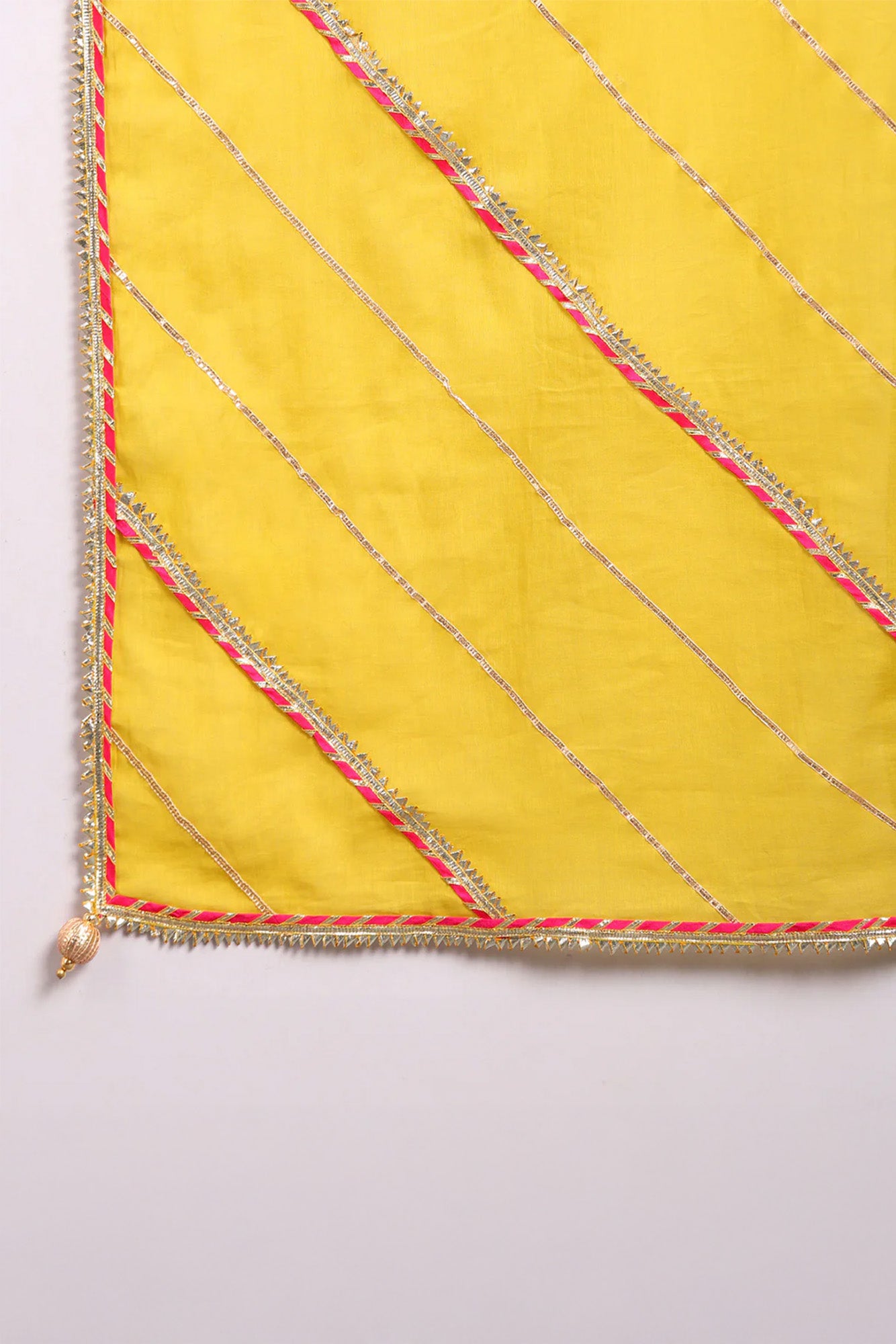 Yellow Jodha Anarkali Sharara Set