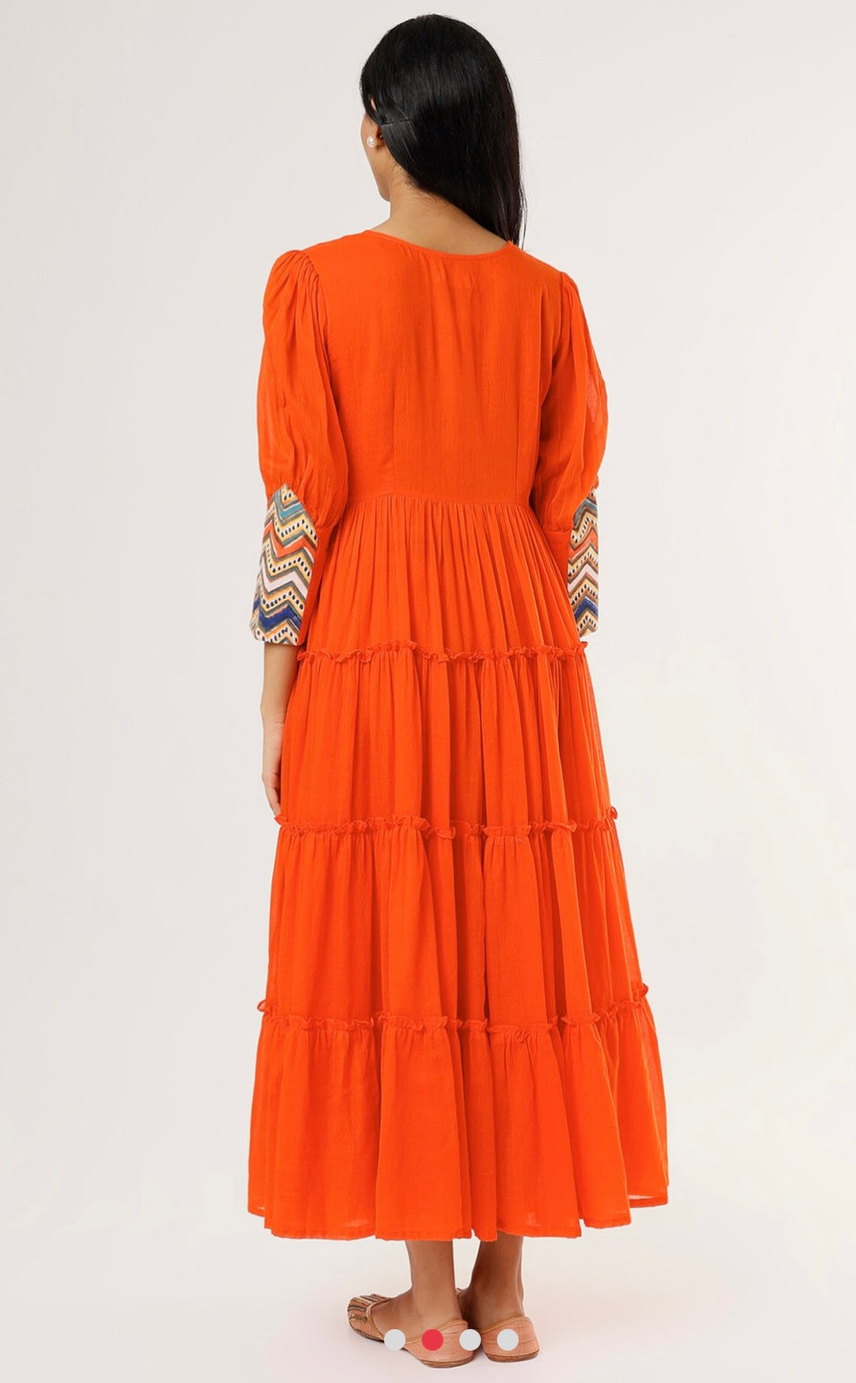 Orange Bar Summer Dress