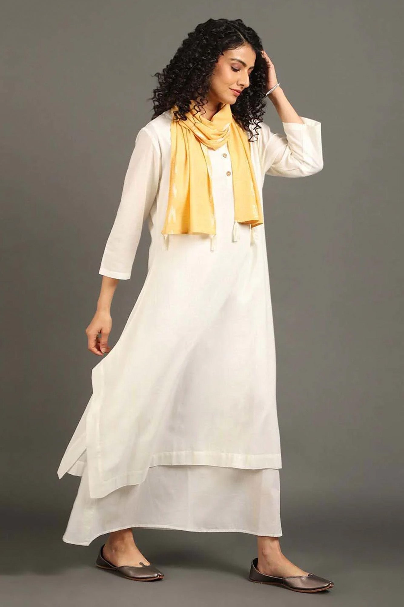 White Daily Dose Kurta Set