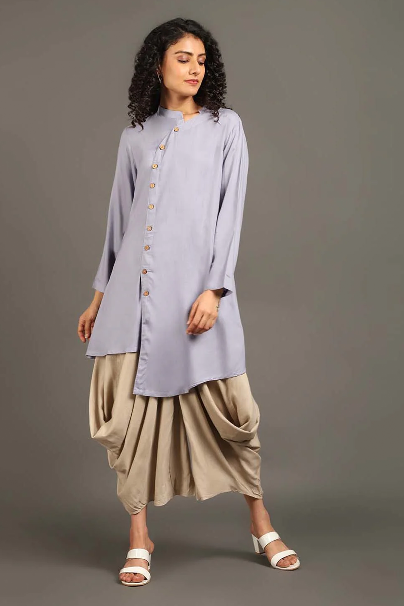 Powder Blue Sufi Saga Co-ord Set