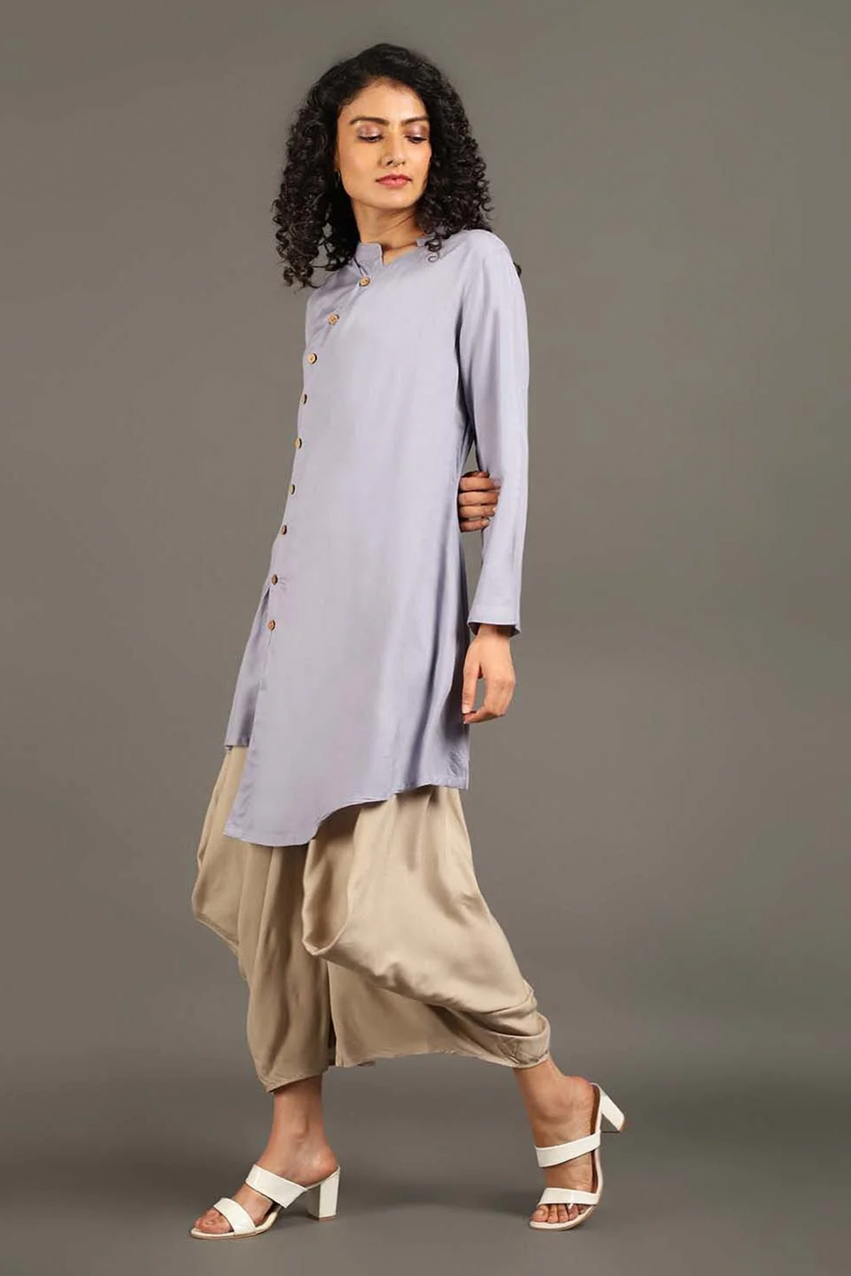 Powder Blue Sufi Saga Co-ord Set