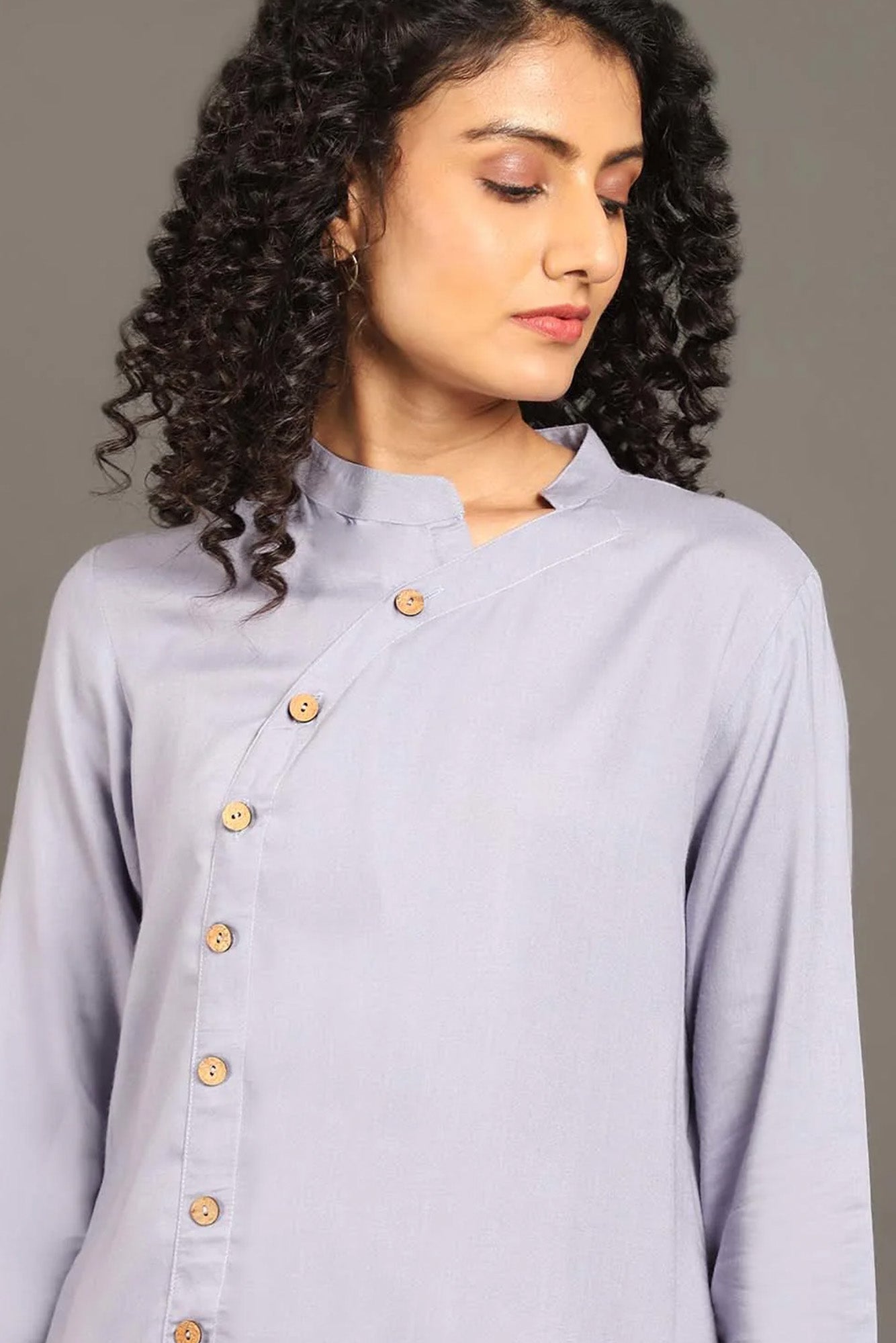 Powder Blue Sufi Saga Co-ord Set