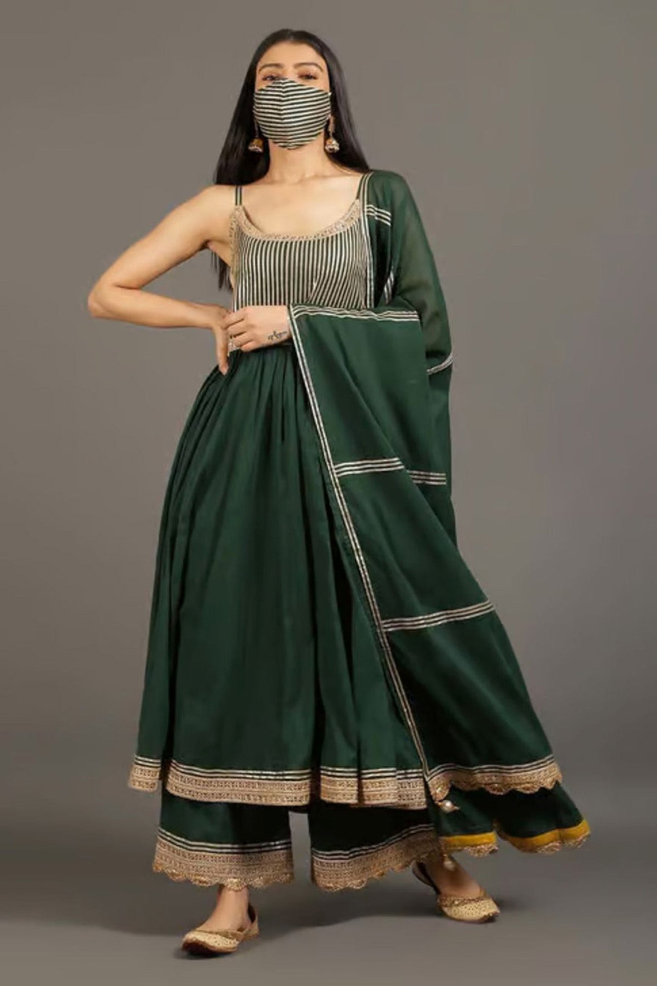 Panna Mohini Anarkali Set