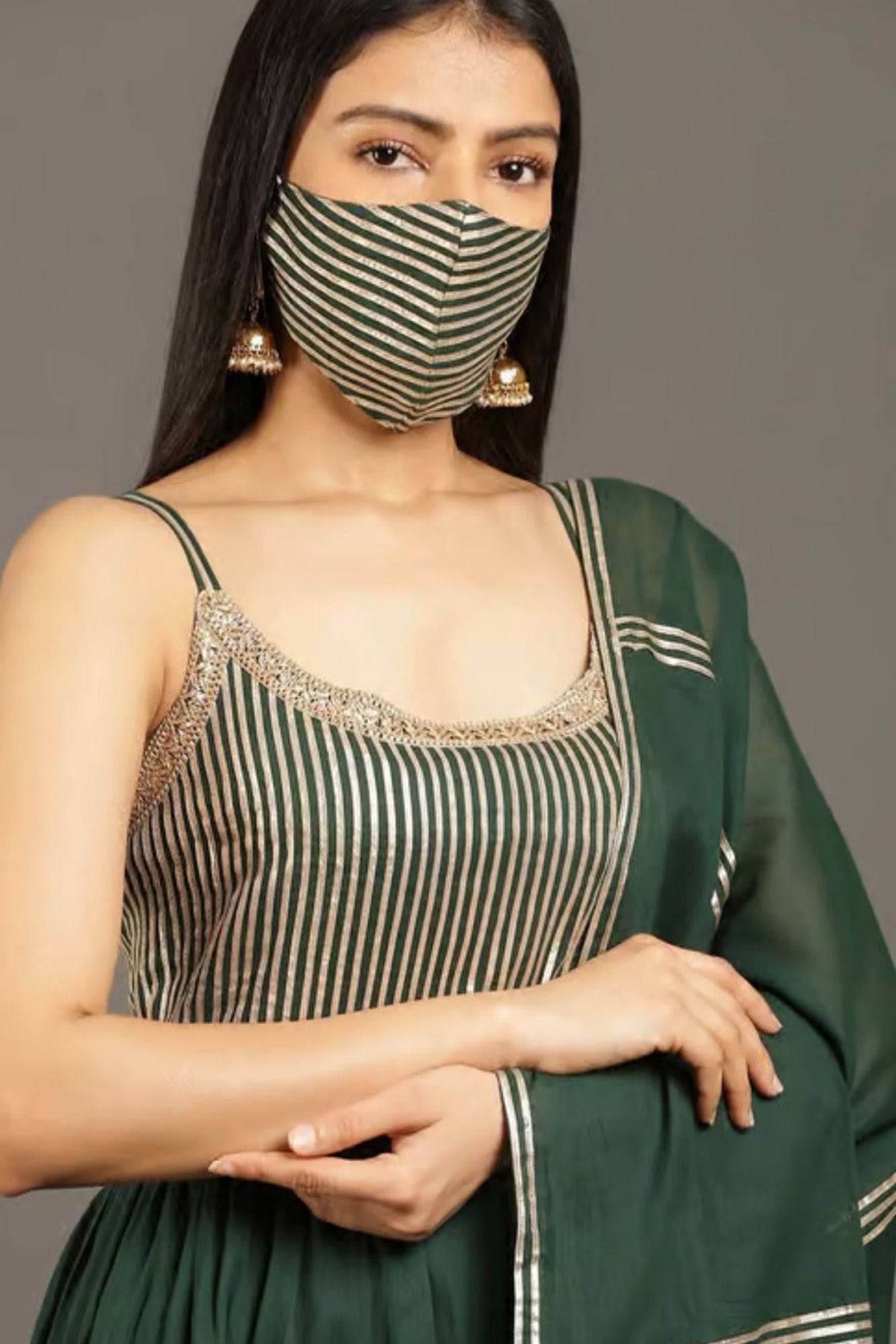 Panna Mohini Anarkali Set