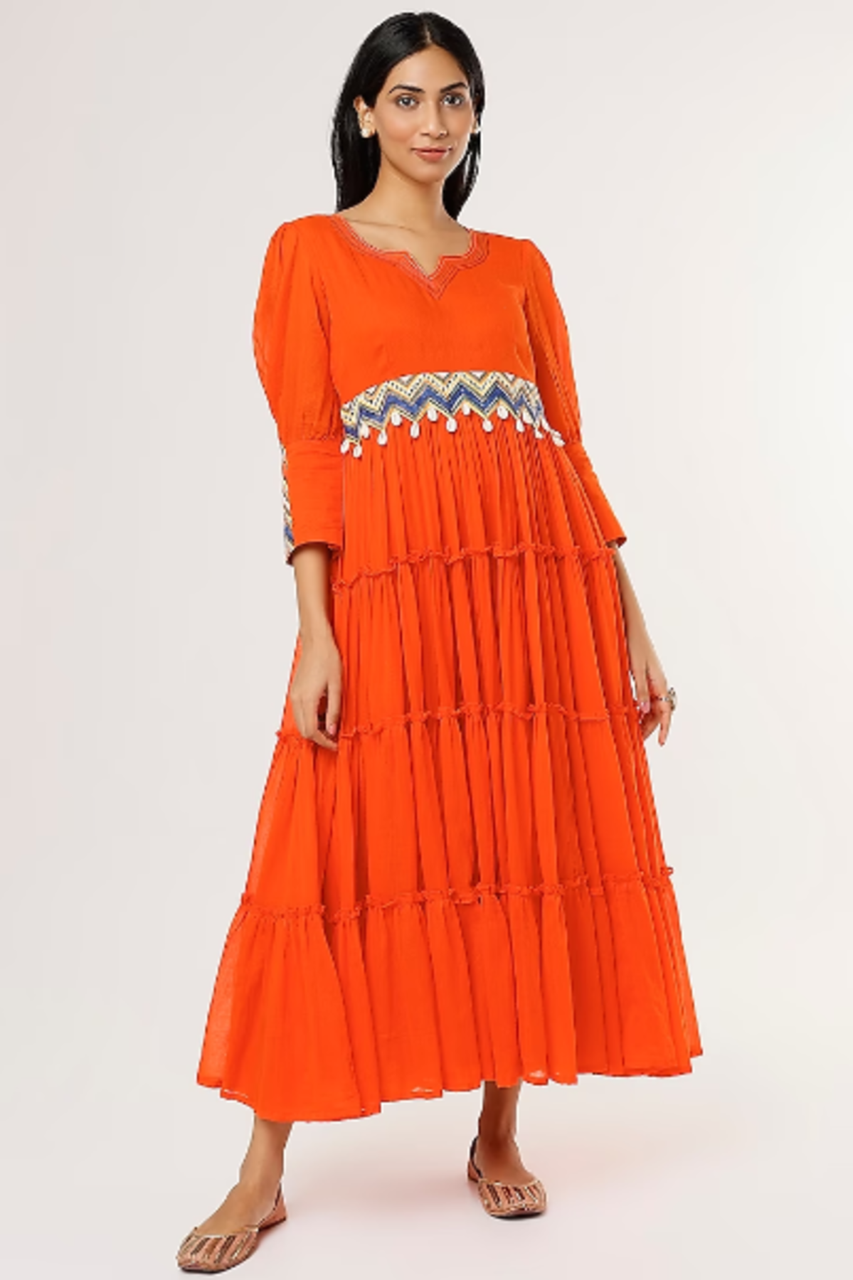 Orange Bar Summer Dress