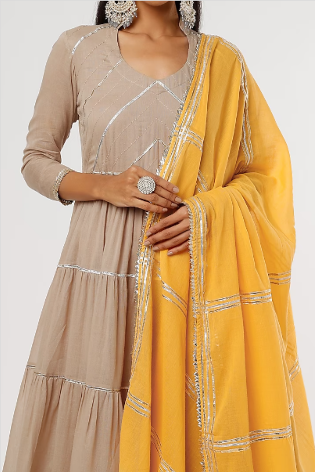 Coffee Fizaa Kurta Set