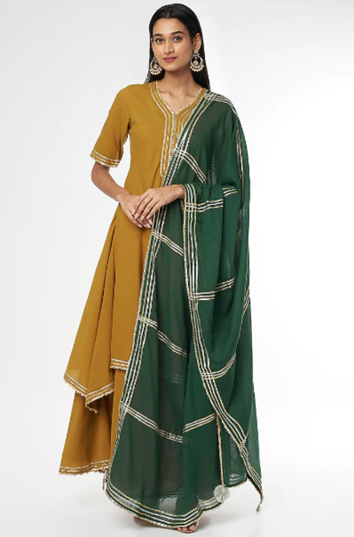 Mustard Zara Double Layered Dress
