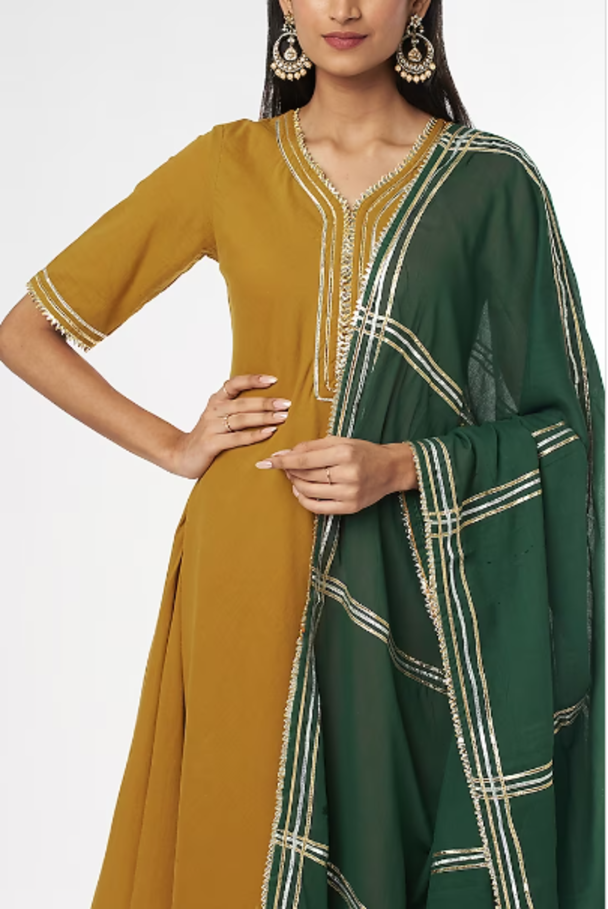 Mustard Zara Double Layered Dress