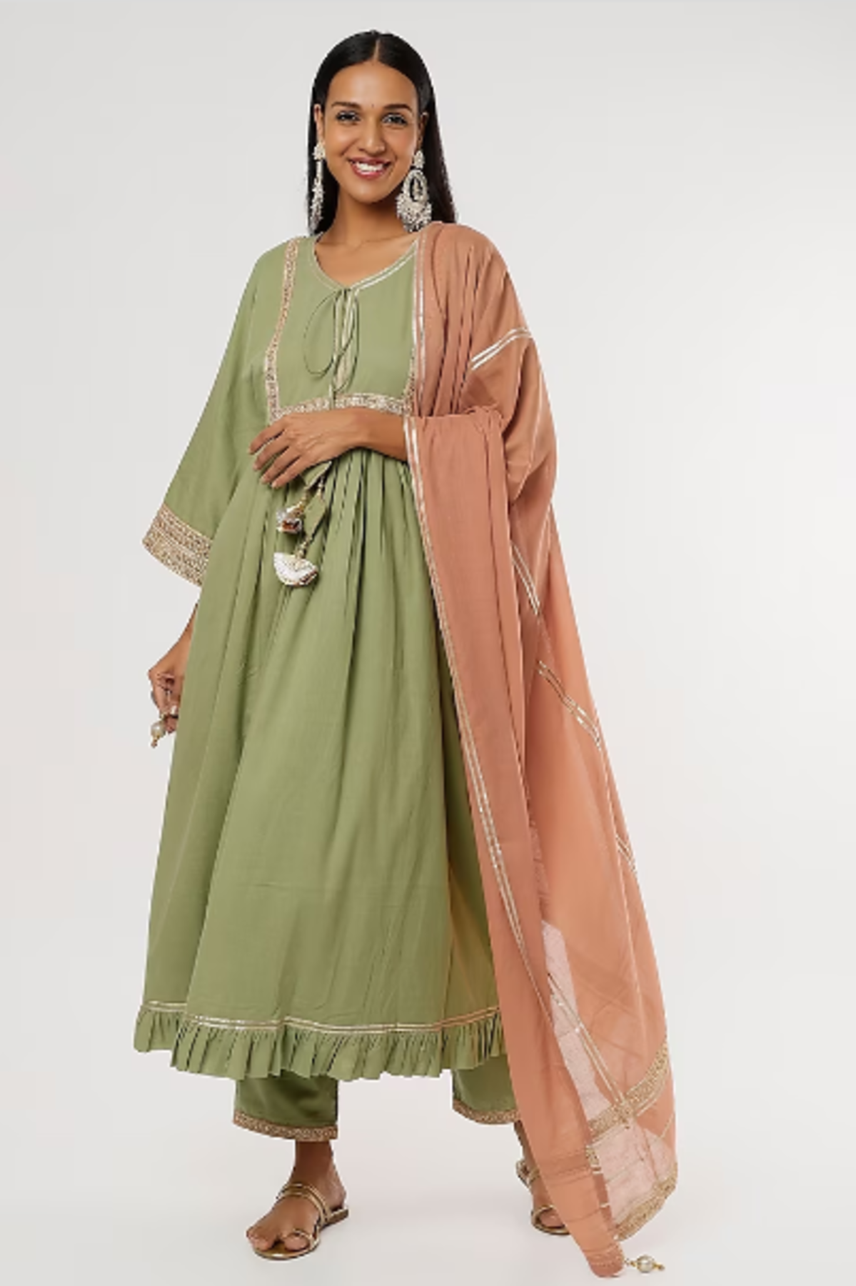 Green Haseena Kurta Set