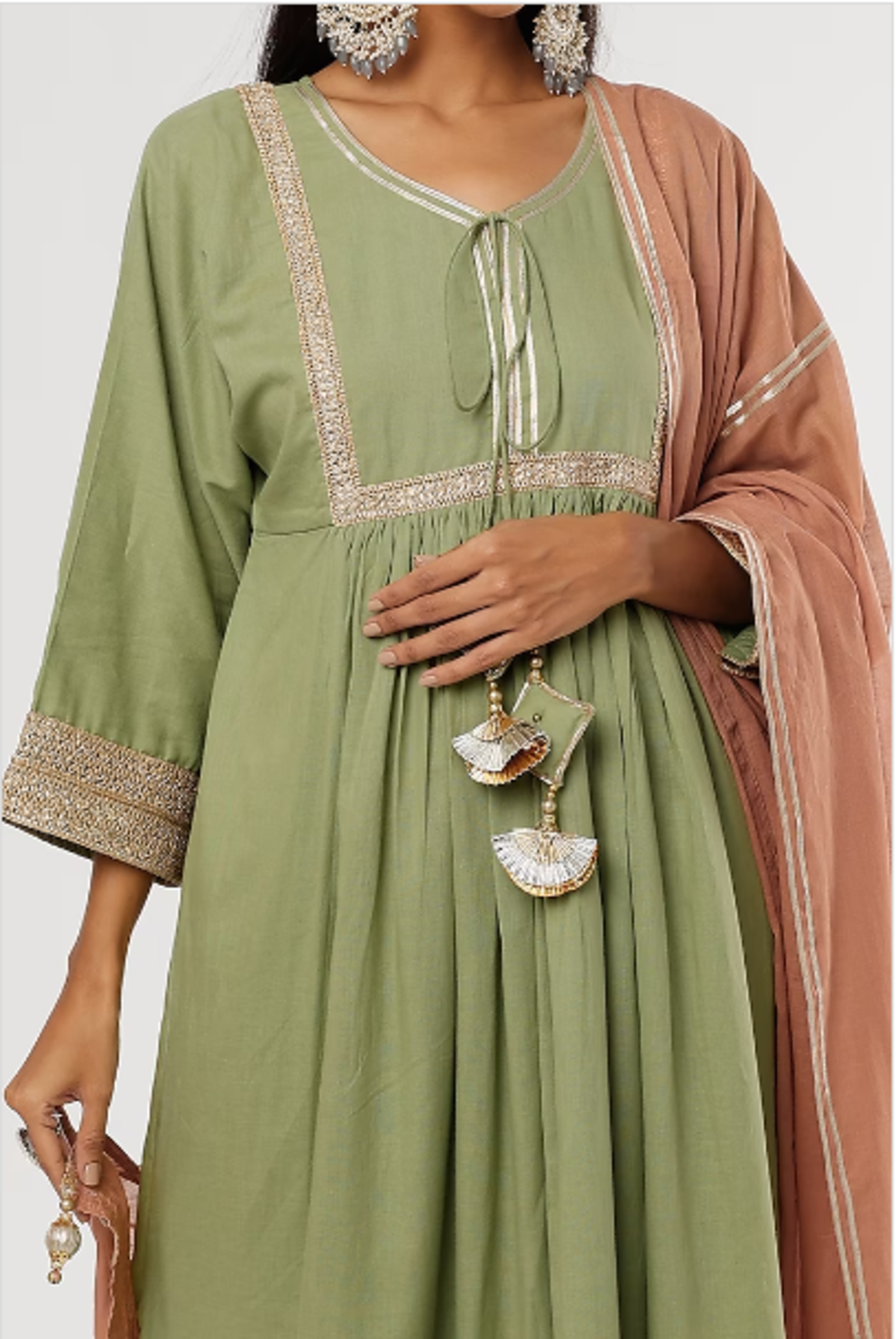 Green Haseena Kurta Set