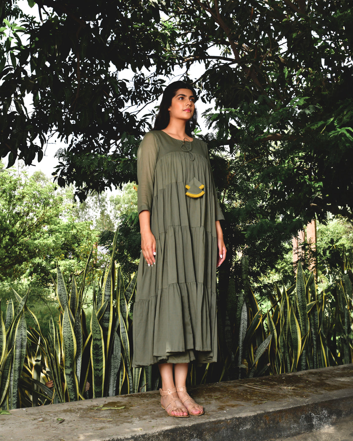 Sage Summer Tales Casual Summer Dress