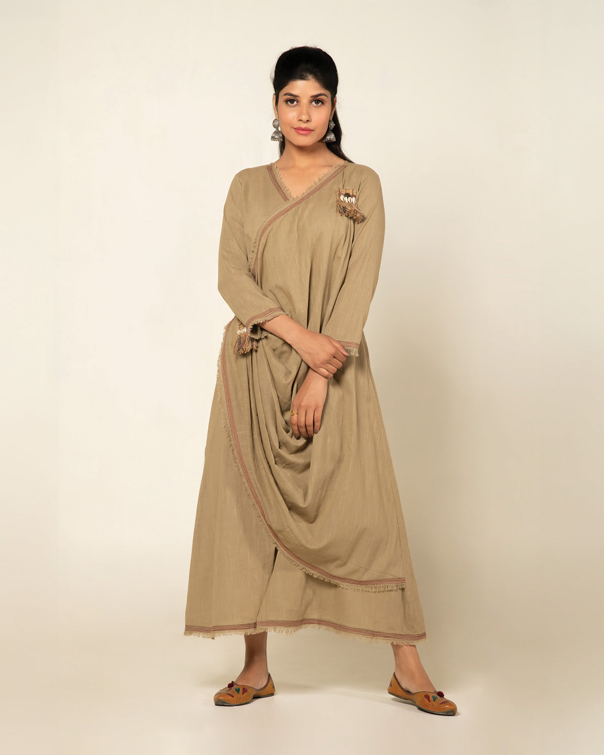 Beige Sufi Aza Bohemian Dress