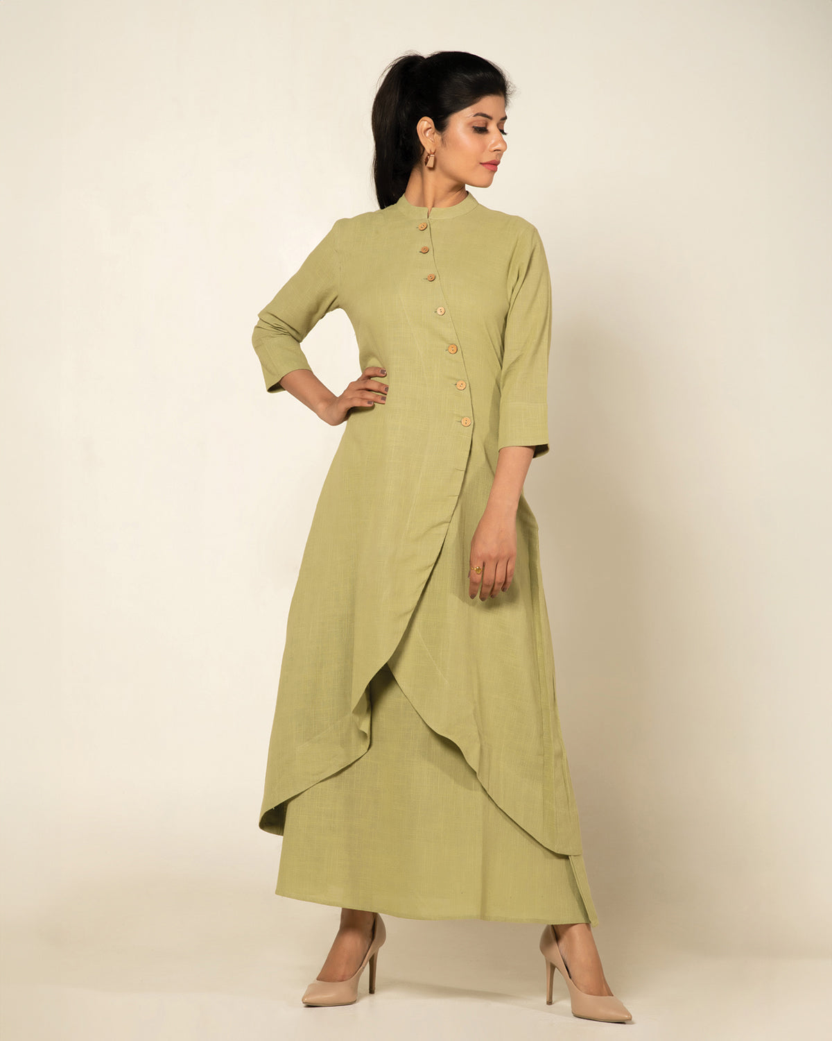 Pistachio Green Everyday Elegance Jacket Dress