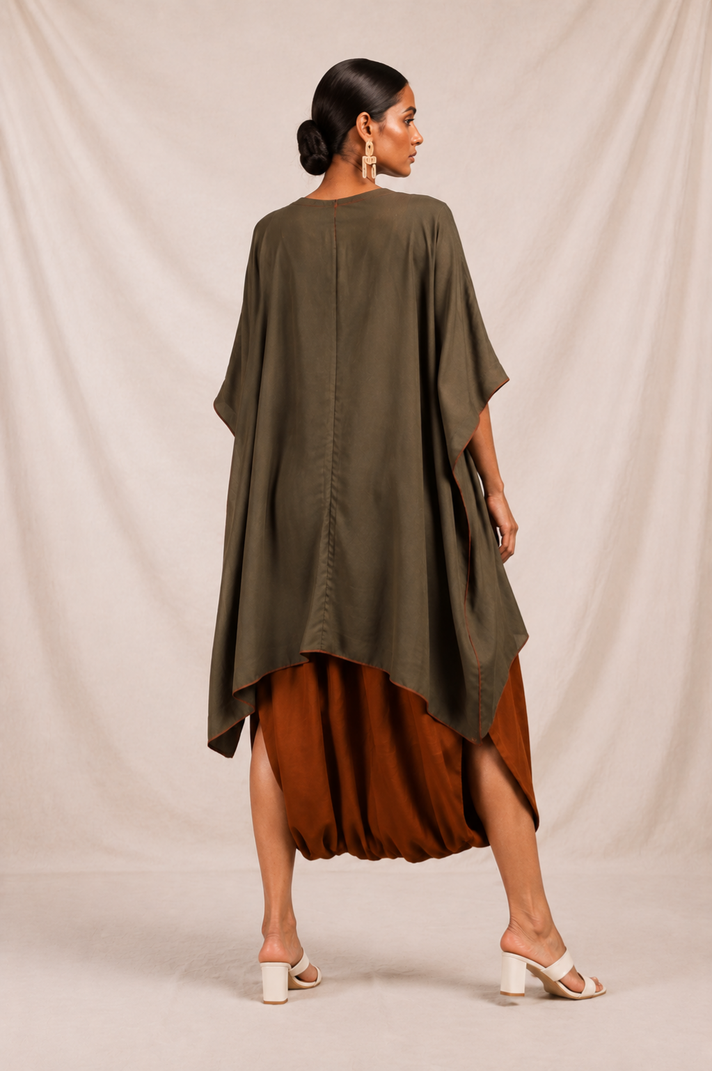 Army Green Sufi Sage Co-ord Set
