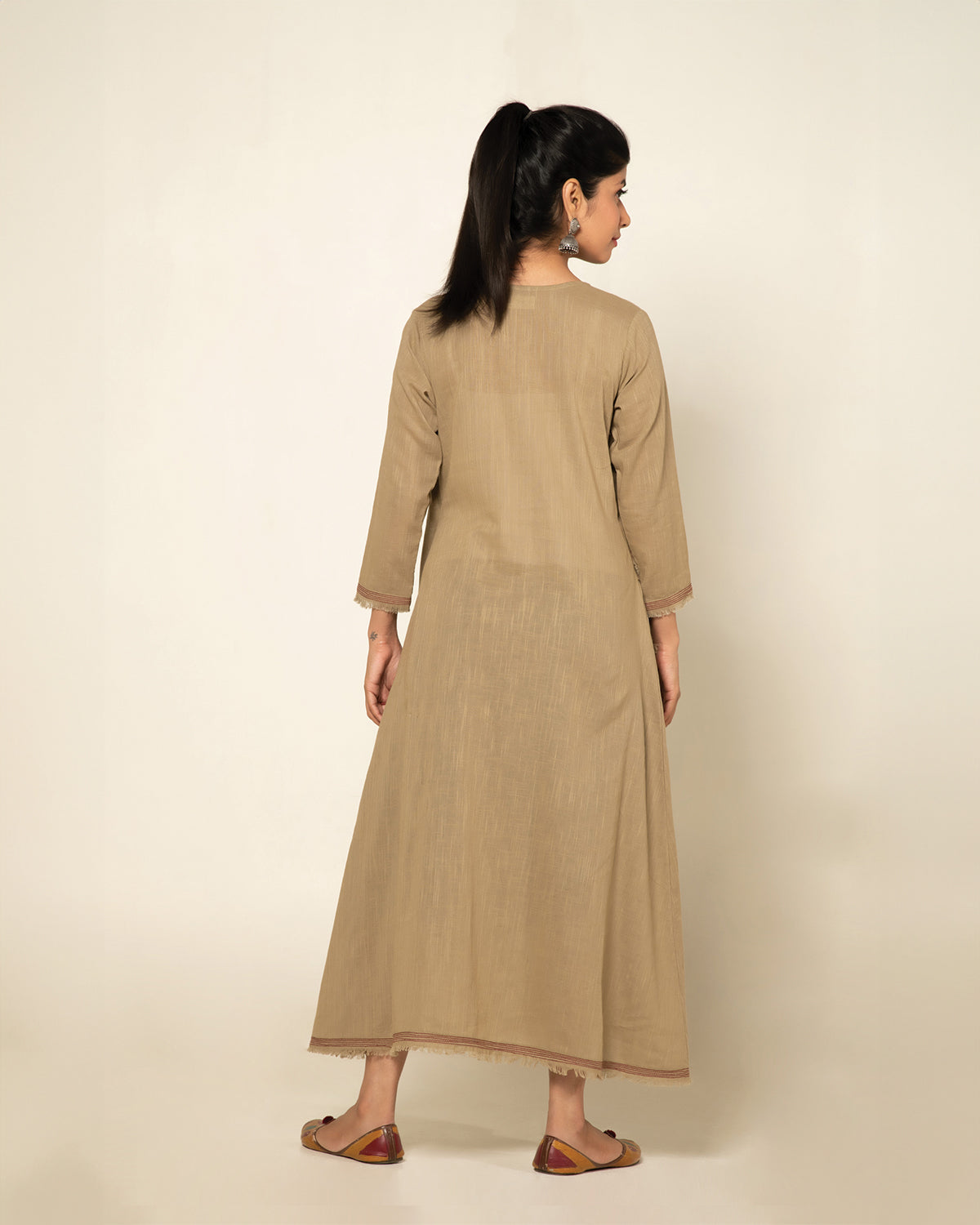 Beige Sufi Aza Bohemian Dress