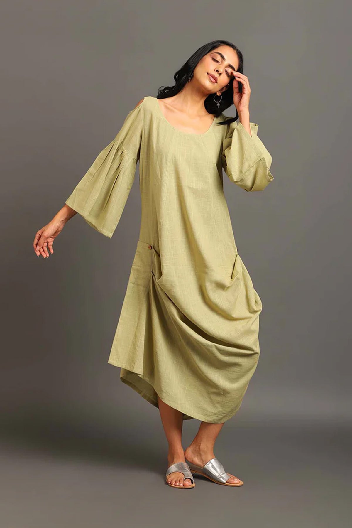 Cold Shoulder Spring Casual Dress