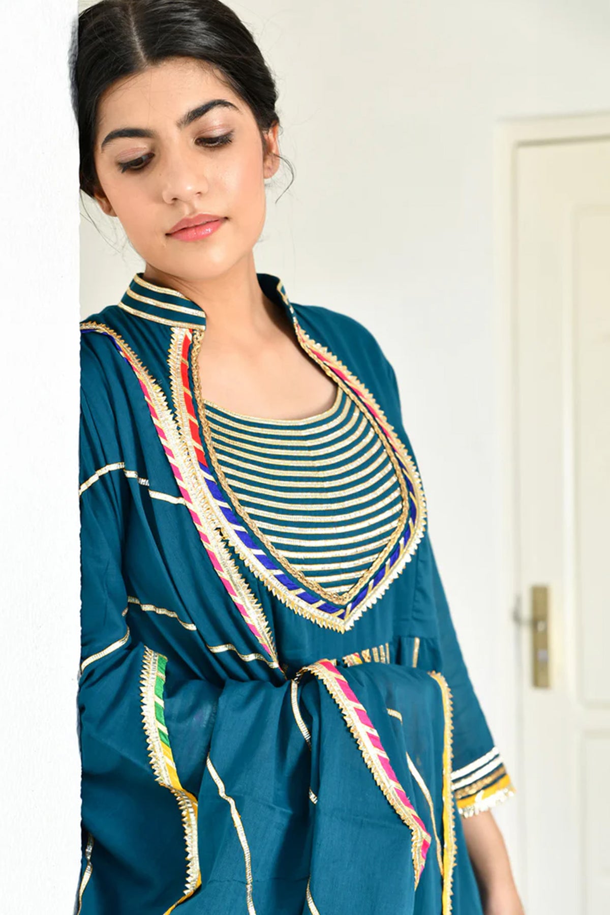 Casa Meera Anarkali Kurta Sharara Set