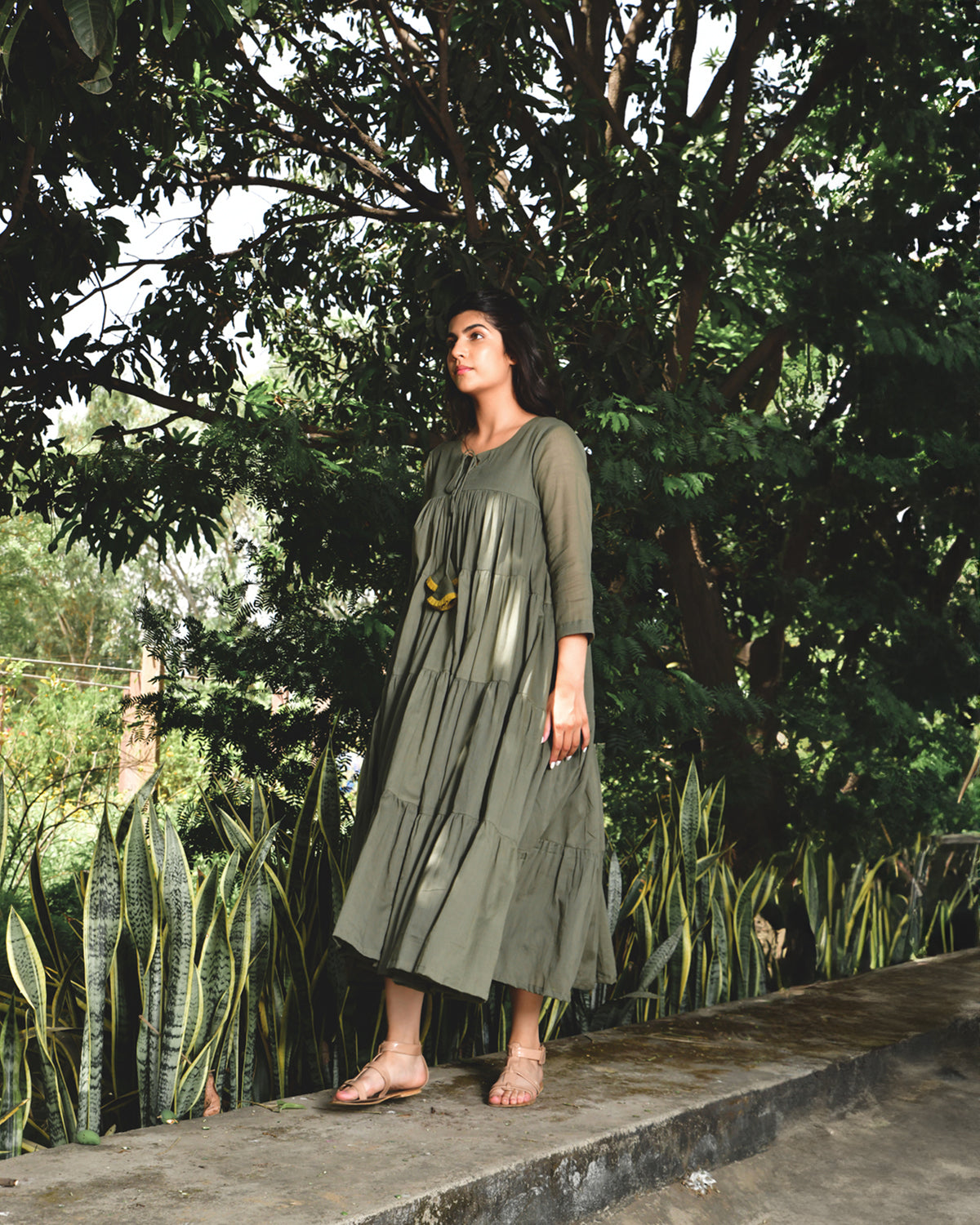 Sage Summer Tales Casual Summer Dress