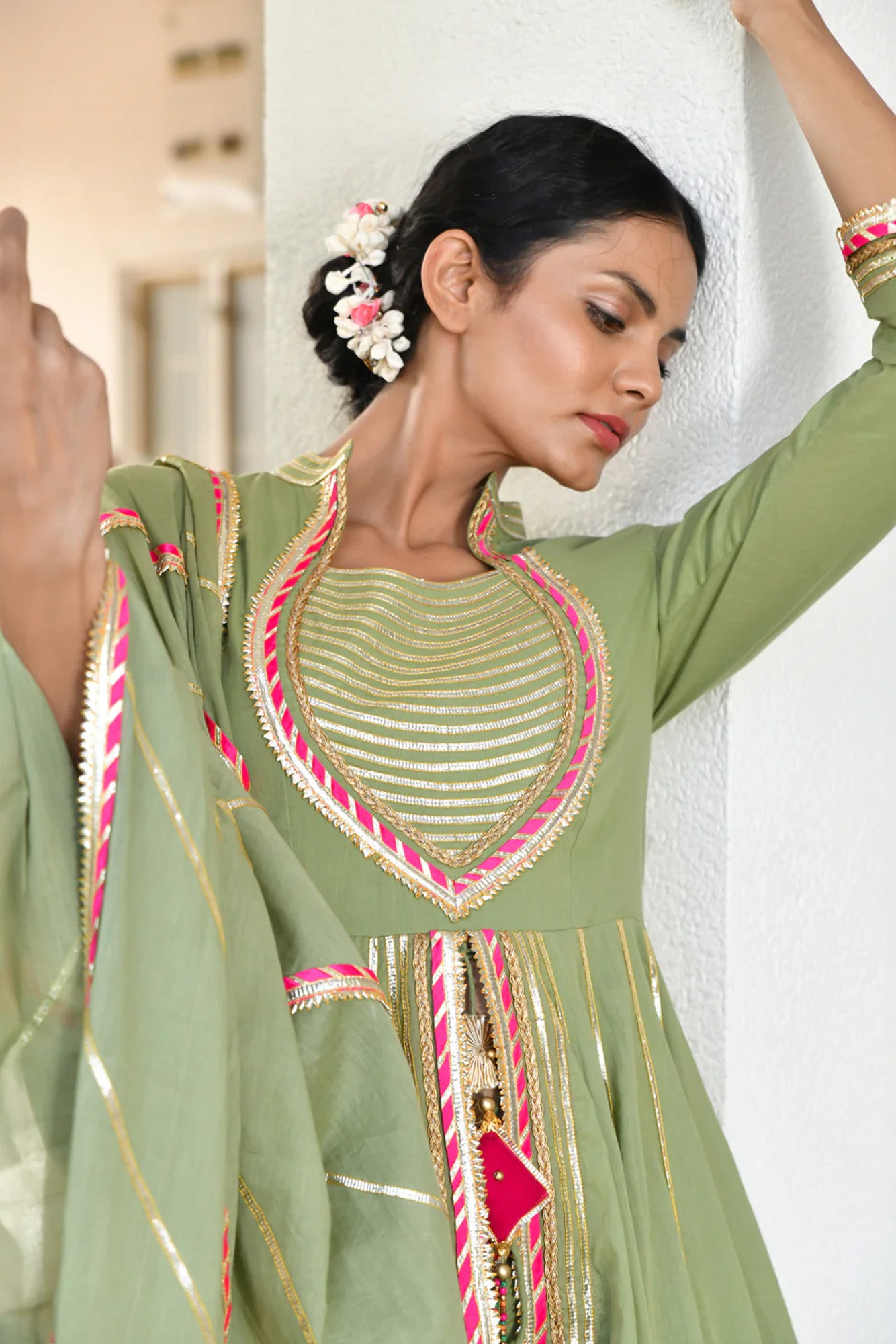 Harit Meera Anarkali Sharara Set
