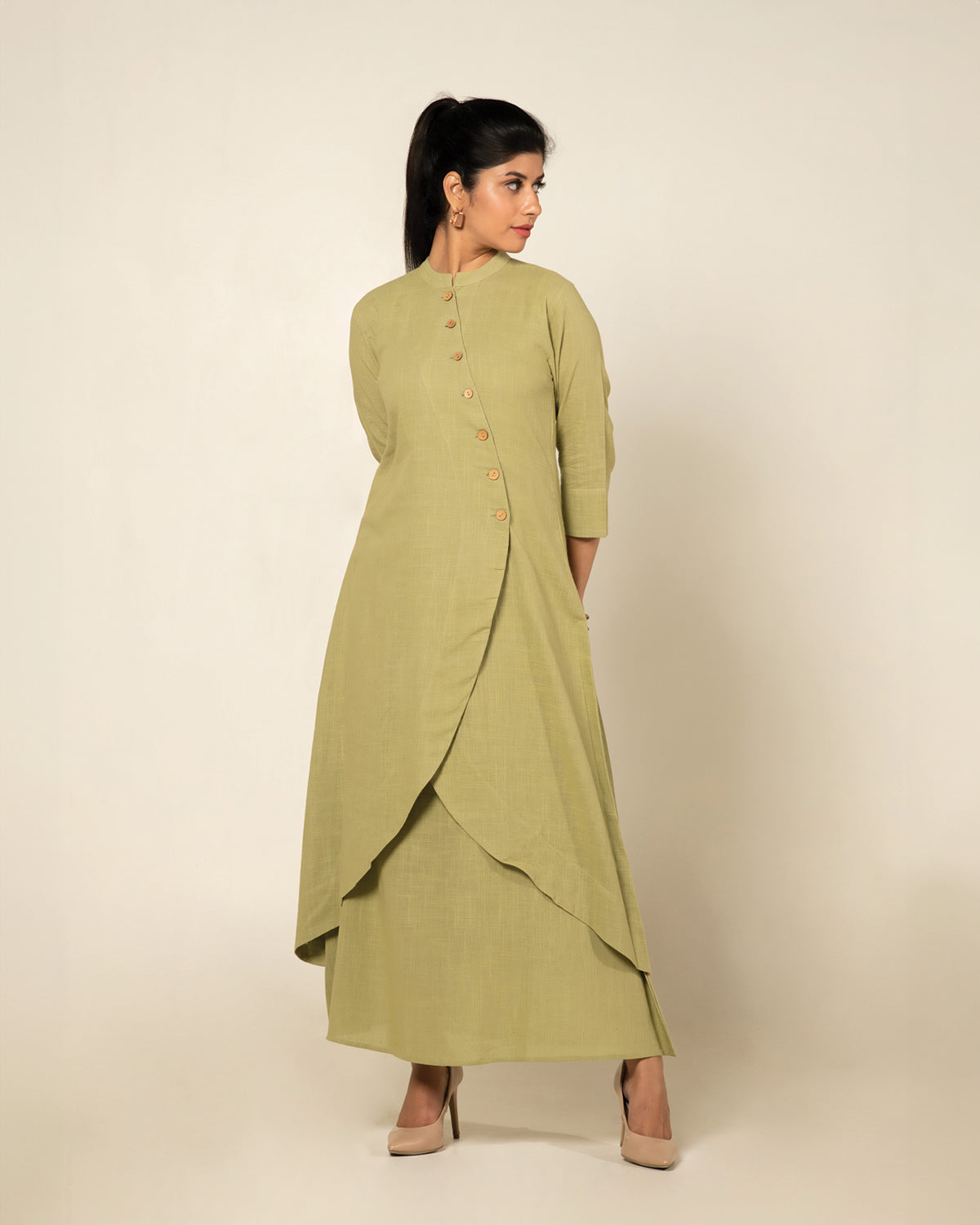 Pistachio Green Everyday Elegance Jacket Dress